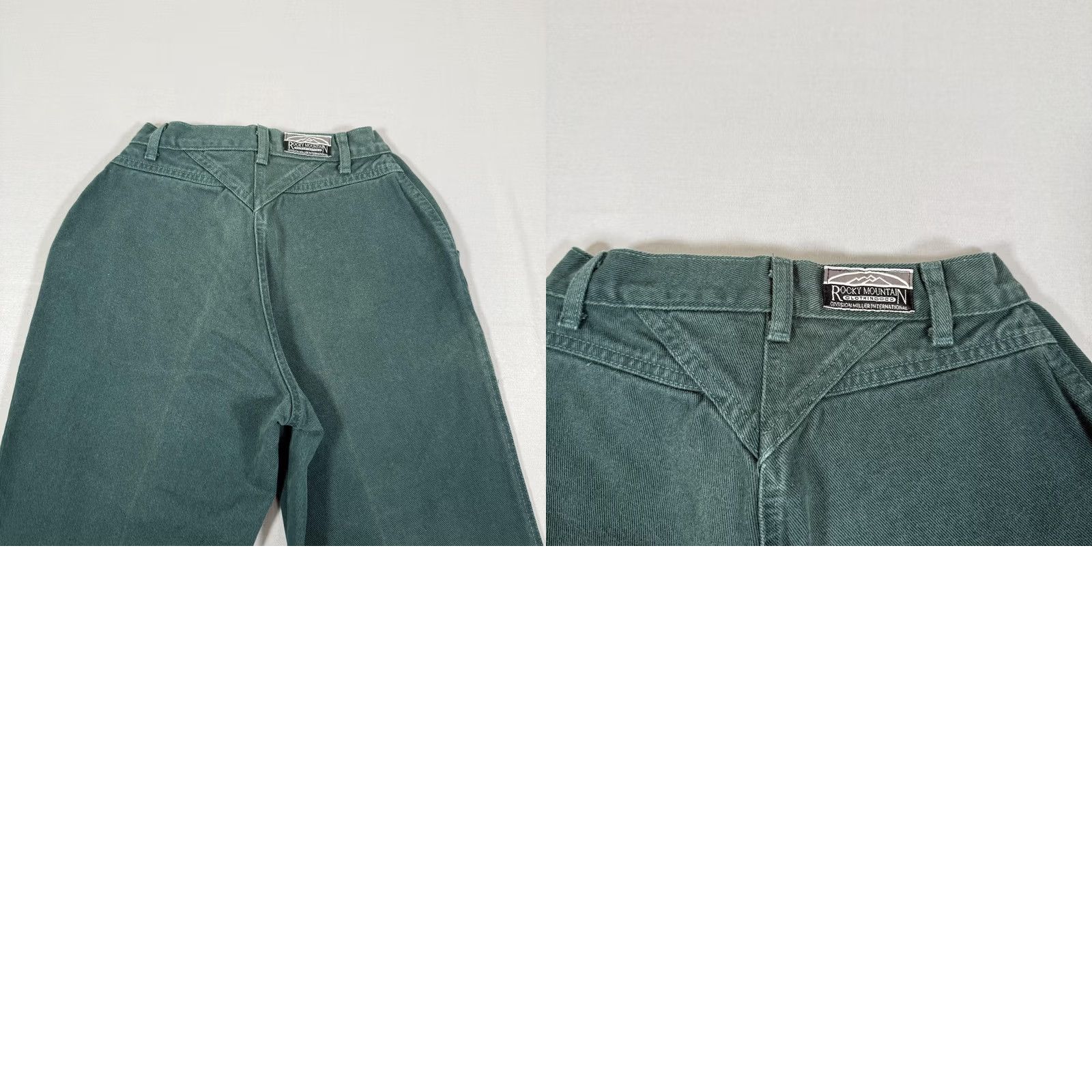 Vintage VINTAGE Rockies Jeans Womens 7 Green Slim Fit Denim Pants 90s Straight High Rise 36 In Inseam Mens Womens Girls Boys Size 28" / US 6 / IT 42 - 10 Thumbnail