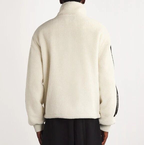 Amiri oc11z0126 Bones Fleece Jacket in Ivory Size US XL / EU 56 / 4 - 4 Thumbnail