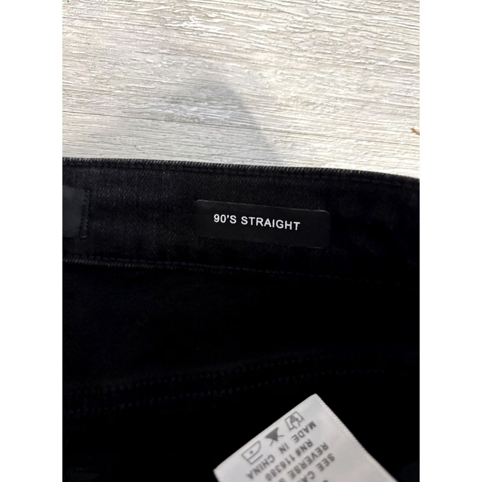 Denime VINTAGE Judy Blue Jeans Womens 9/29 Black 90s Straight Relaxed Distressed Denim Stretch Shirt Category: Jeans Size 30" / US 8 / IT 44 - 5 Thumbnail
