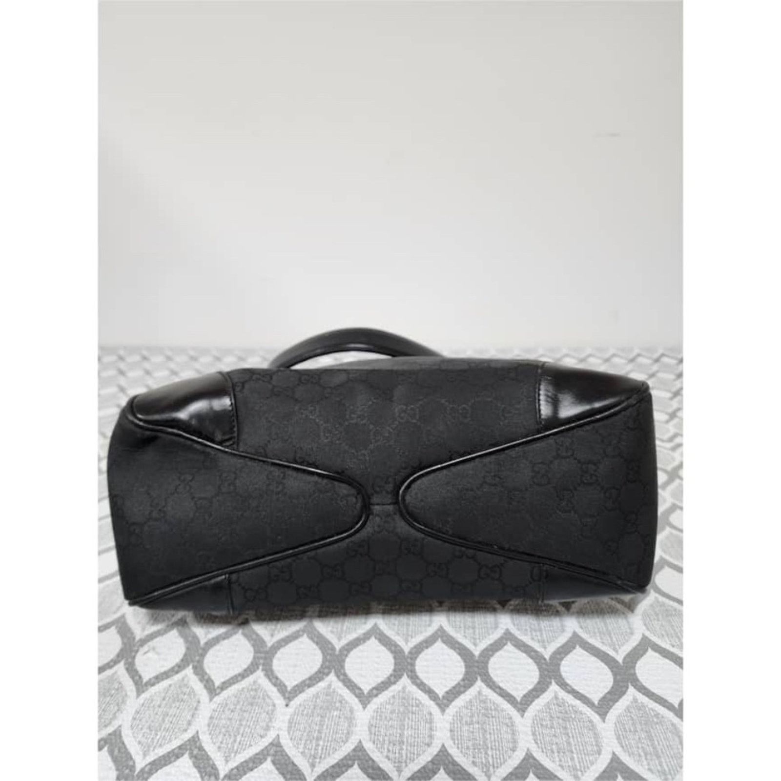 Gucci Authentic Gucci GG Canvas Leather 2way Shoulder Bag Black Size ONE SIZE - 5 Thumbnail
