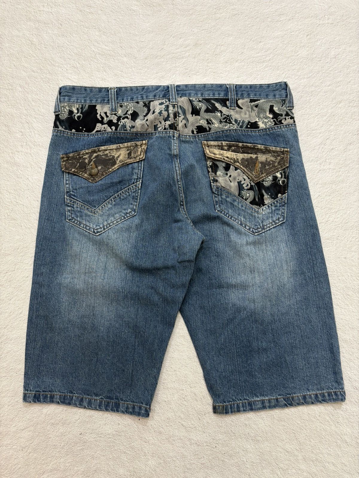 Kapital 2000s Rovertry traditional wash Jorts denim Y2k style Size US 36 / EU 52 - 1 Thumbnail