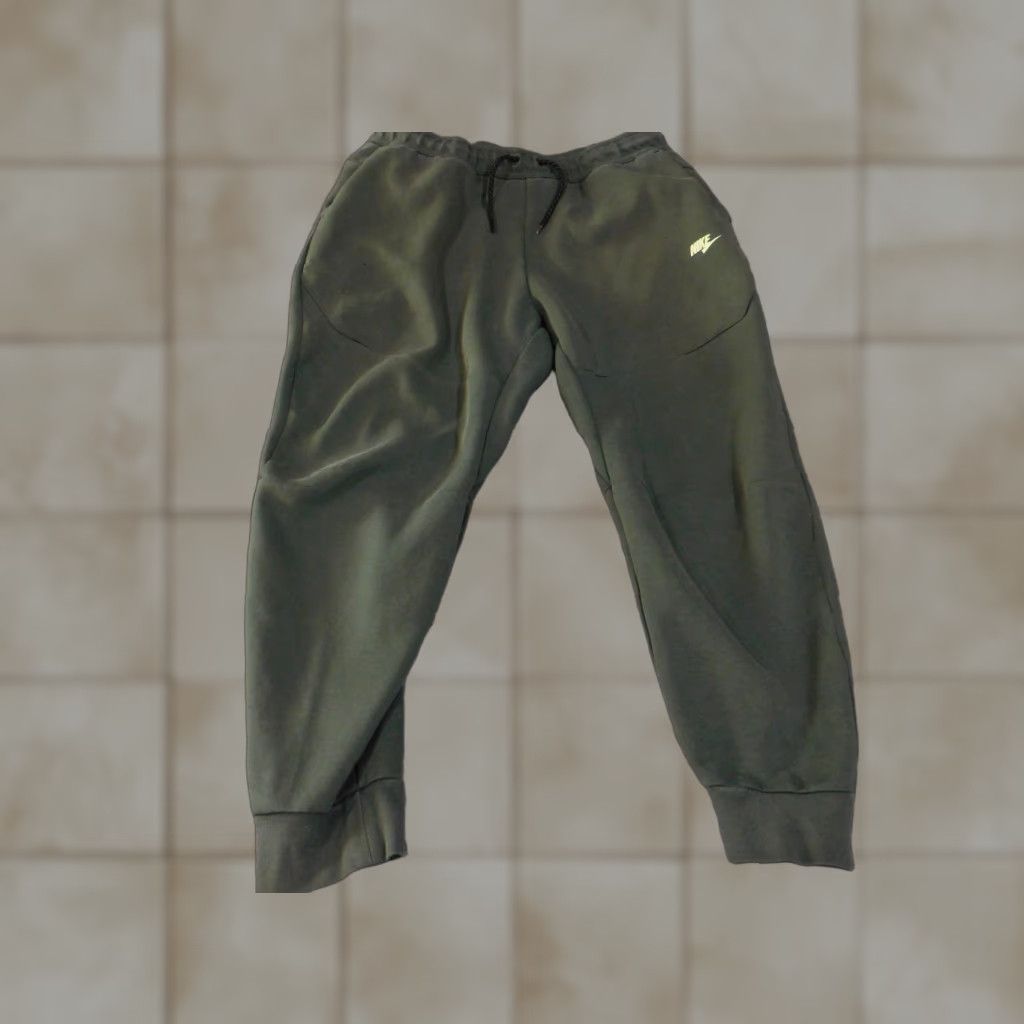 Nike Sweatpants Mens XL Green Joggers Athletic Tech Fleece logo swoosh