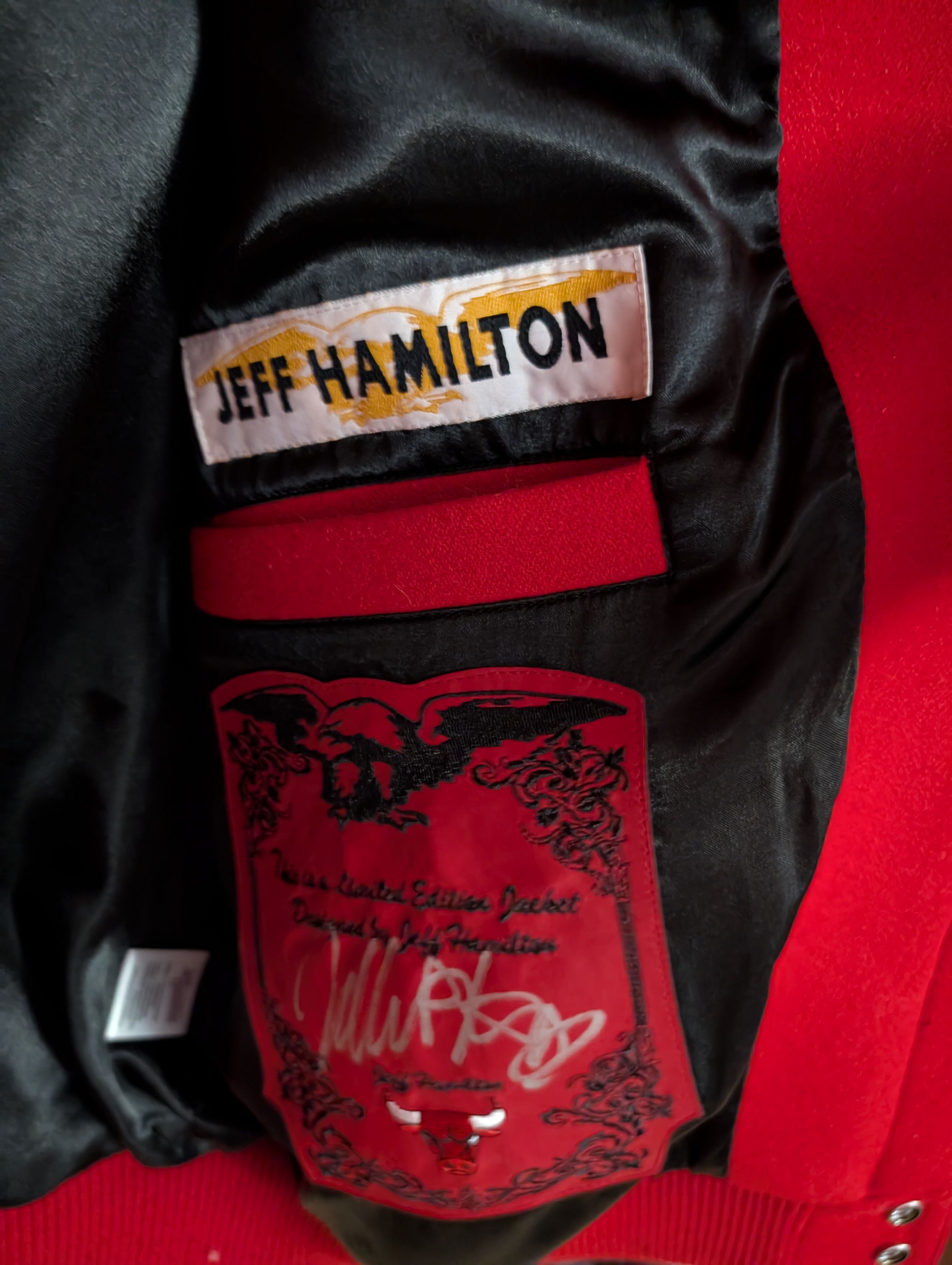 Jeff Hamilton Jeff Hamilton bulls big face varsity leather Size US M / EU 48-50 / 2 - 9 Thumbnail