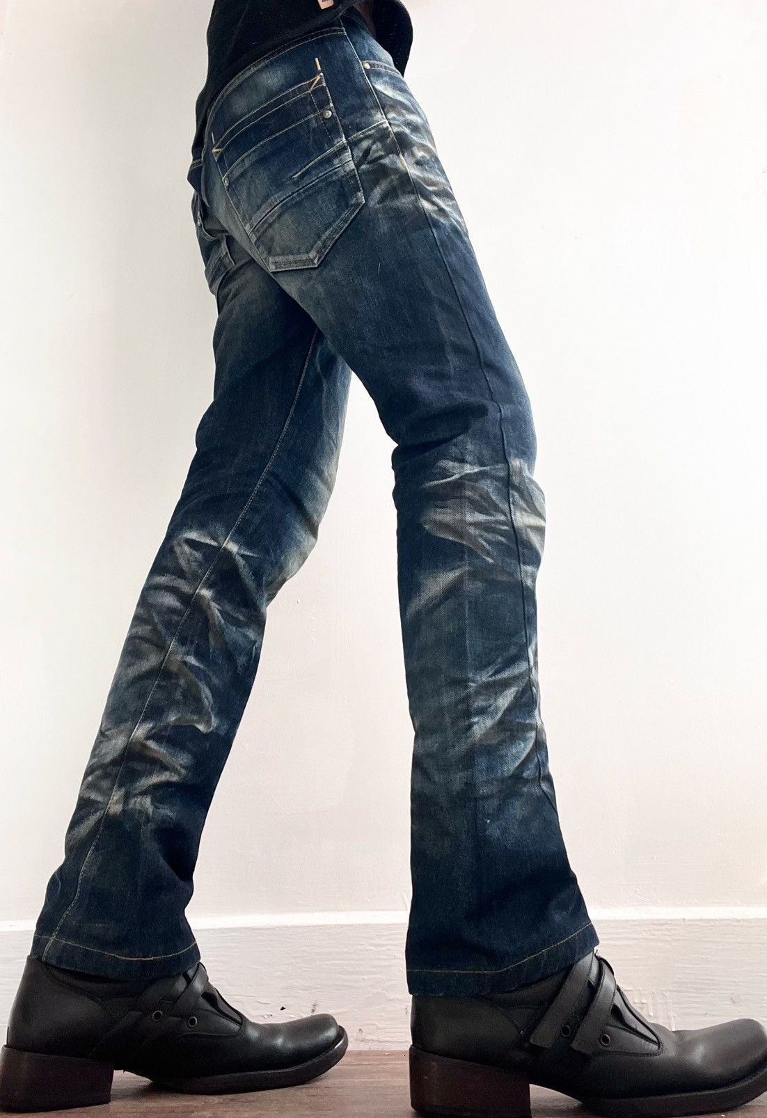 Tornado Mart Tornado Mart Distressed Stacked Jeans Size US 32 / EU 48 - 3 Thumbnail