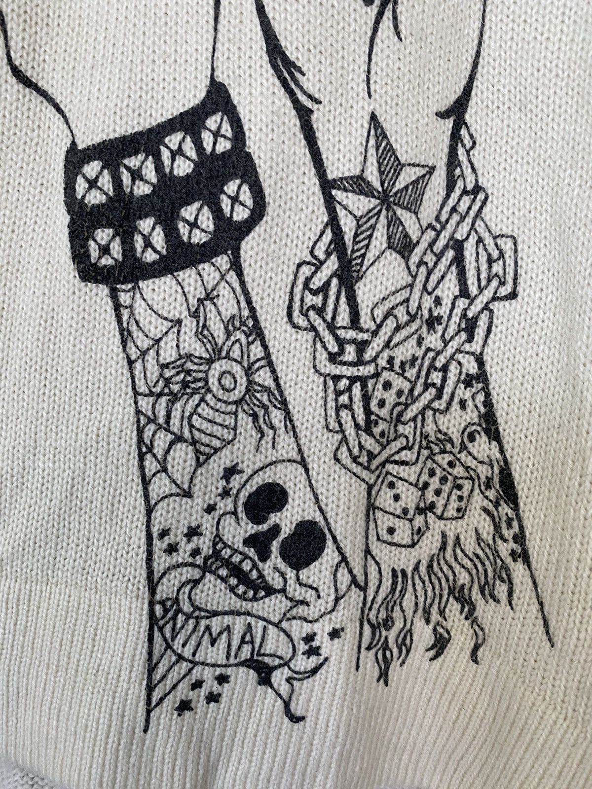 A.F.F.A. × Hysteric Glamour × Japanese Brand Vtg Glad News Japan Punk Make a Promise knitwear Size L / US 10 / IT 46 - 8 Thumbnail