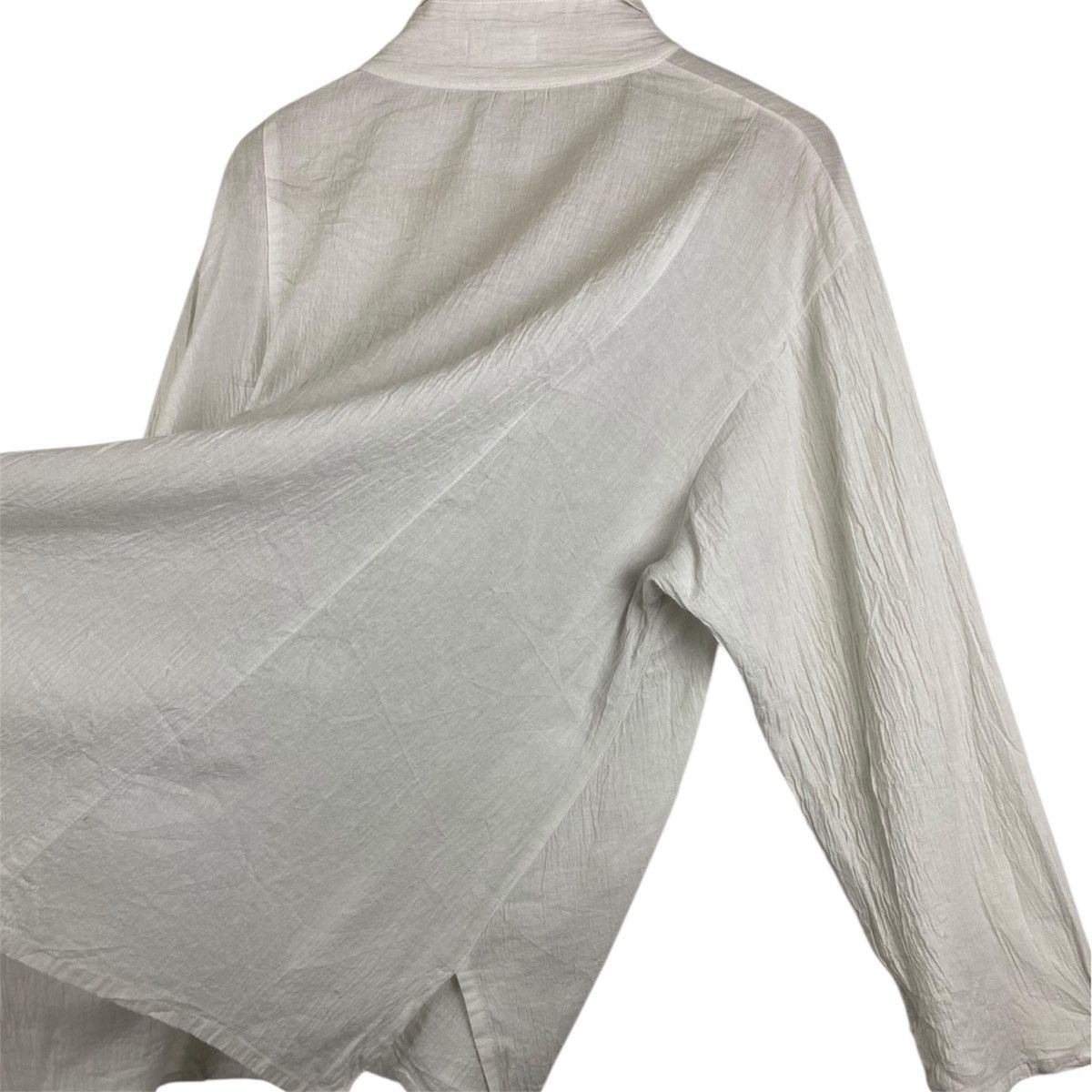 Issey Miyake Plantation Crinkled Cotton Shirt Made in Japan Size US M / EU 48-50 / 2 - 5 Thumbnail
