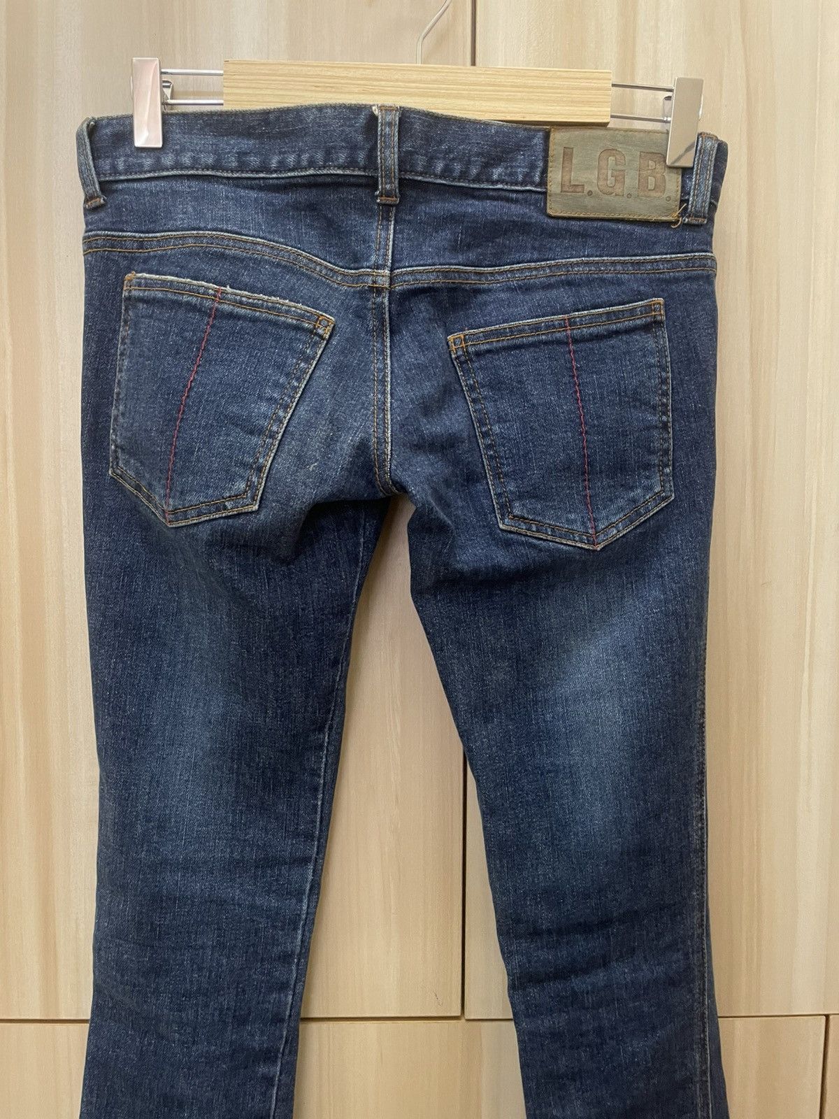 Le Grande Bleu (L.G.B.) LGB Strecthable Bootcut Distressed Jeans Size 30" / US 8 / IT 44 - 6 Thumbnail