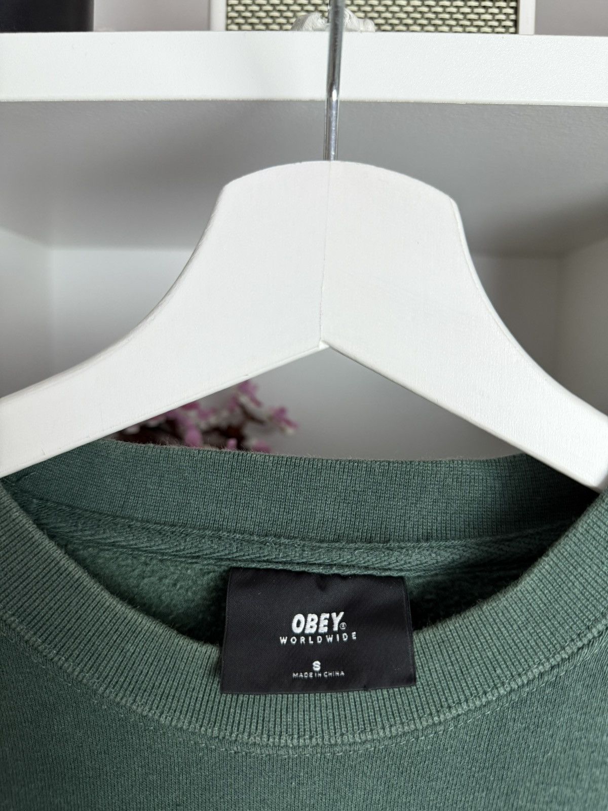 Obey × Vintage Vintage Obey grave logo baggy sweatshirt S skate stussy Size US S / EU 44-46 / 1 - 4 Thumbnail