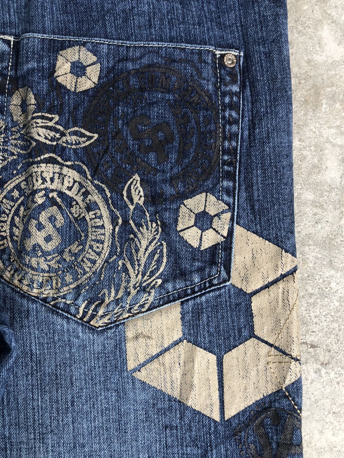 Southpole Vintage Southpole Embroidered Jeans Distressed Jeans Size US 32 / EU 48 - 14 Thumbnail