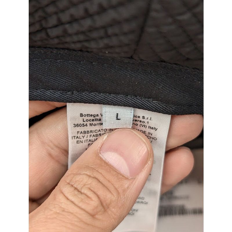 Bottega Veneta o1rshd1 Size: L / Trap Nylon Intreccio Hat / Cap in Black Size ONE SIZE - 8 Thumbnail
