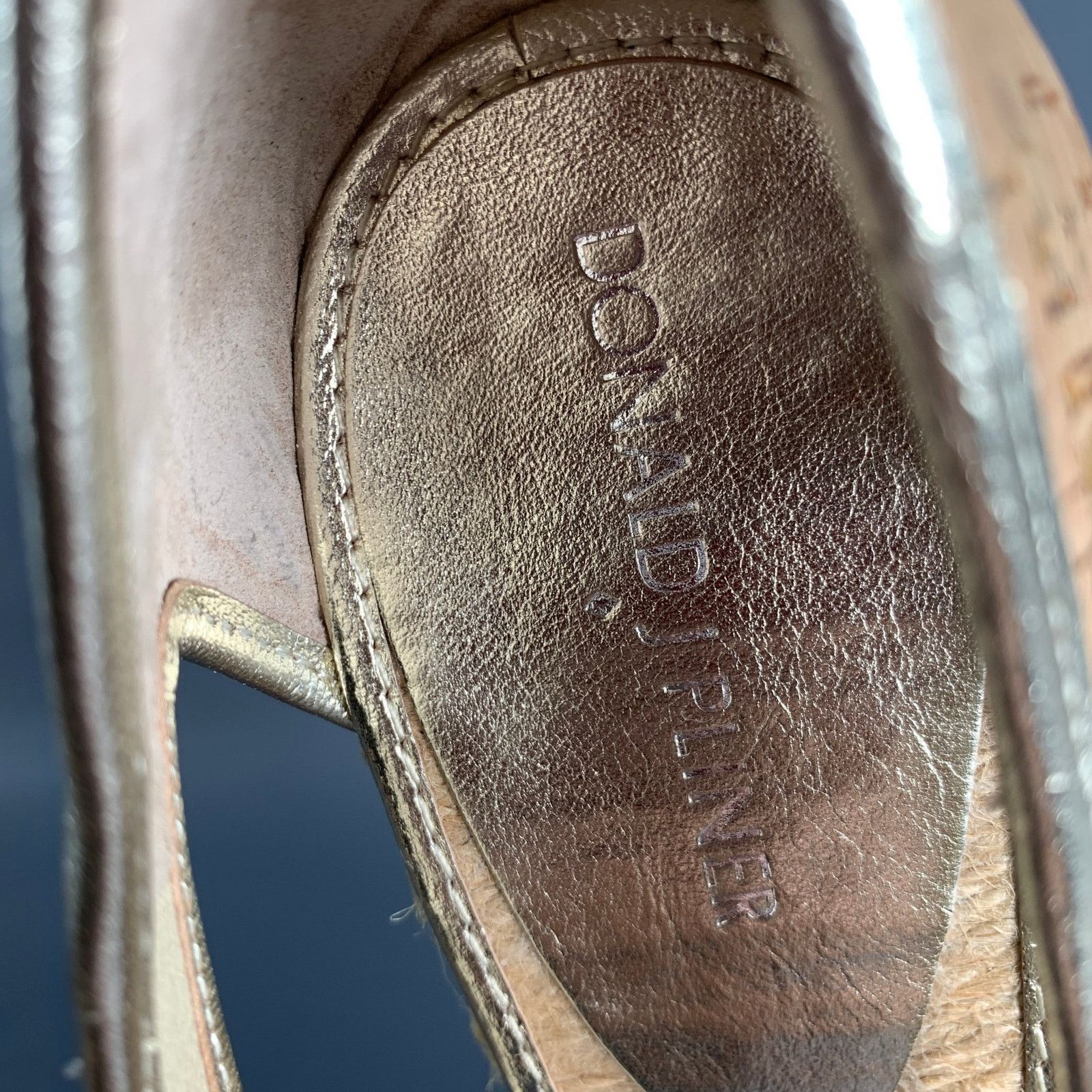 Donald Pliner DONALD J PLINER Size 9 Gold Natural Espadrille Pumps Size US 9 / IT 39 - 7 Thumbnail