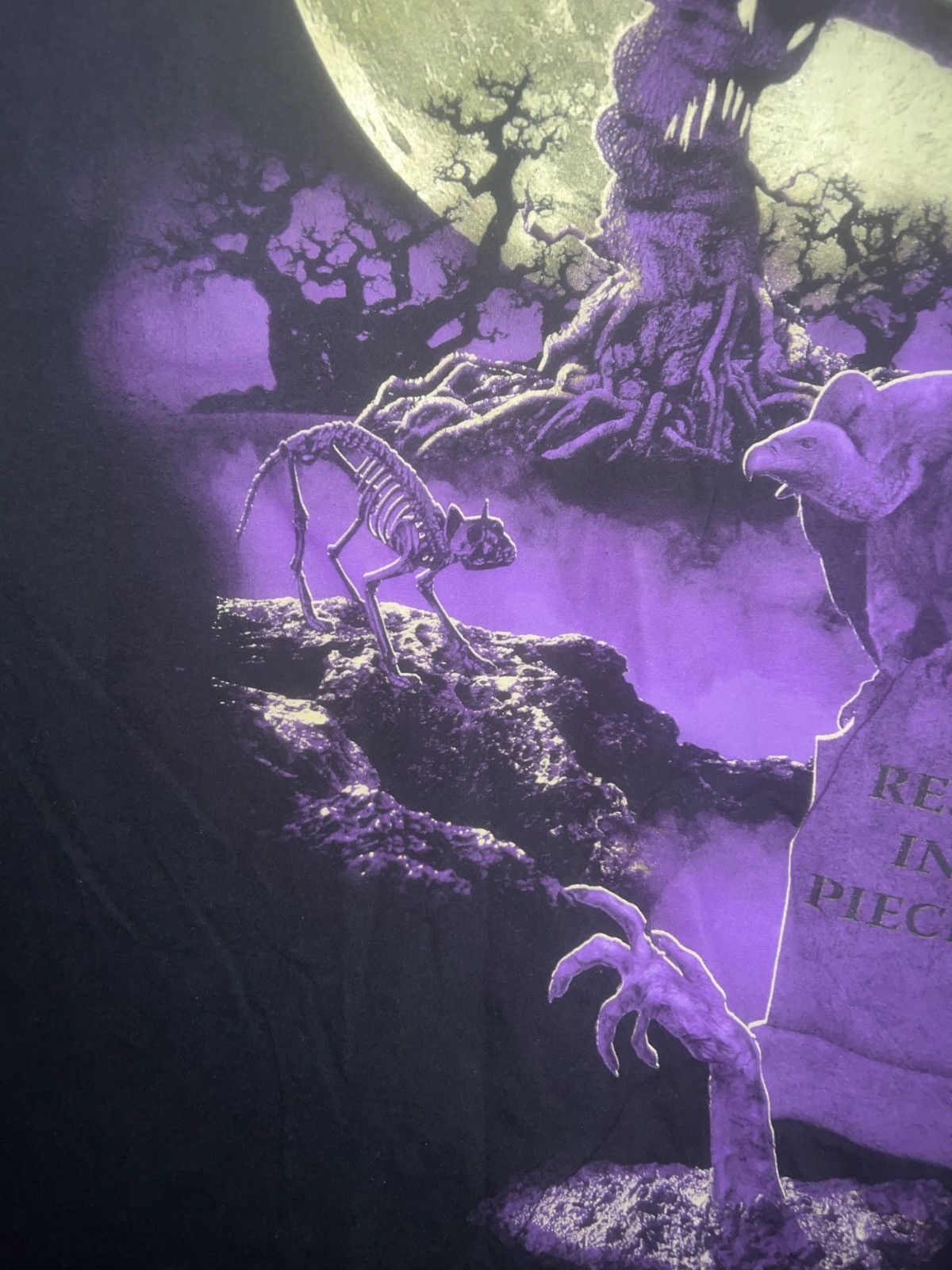 Holiday Brand Happy Halloween! “Rest In Pieces” Tombstone Goth Graveyard T Size US XL / EU 56 / 4 - 4 Thumbnail