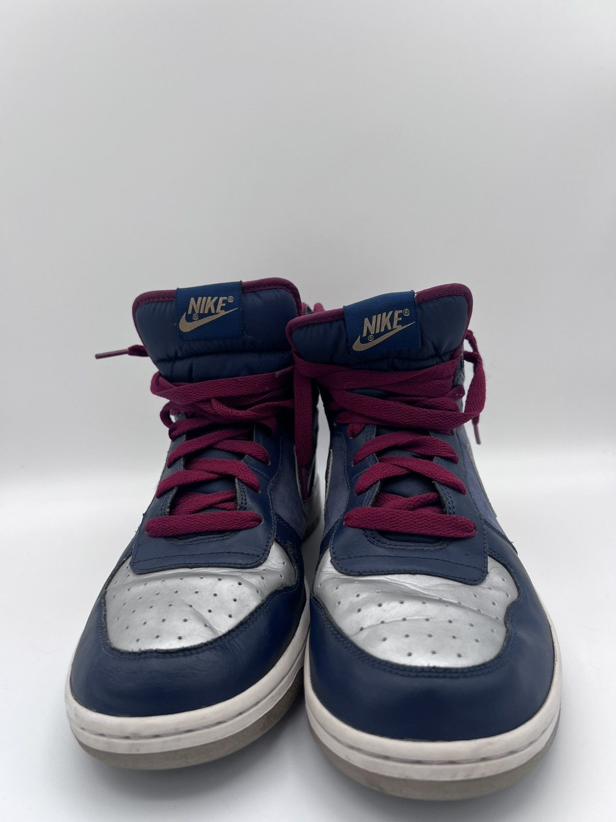 Nike Nike Dunk High Blue Silver Sneakers Retro 2009 Size 11 Mens Size US 11 / EU 44 - 2 Thumbnail