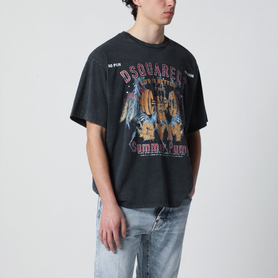 Dsquared2 o1d2blof0226 Rock Print T-Shirt in Black Size US S / EU 44-46 / 1 - 1 Thumbnail
