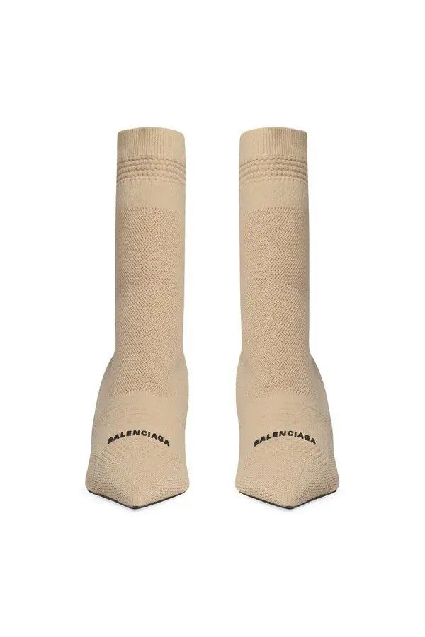 Balenciaga o1mt1gz1024 Knife 2.0 80mm Boots in Beige Size US 7 / IT 37 - 2 Thumbnail