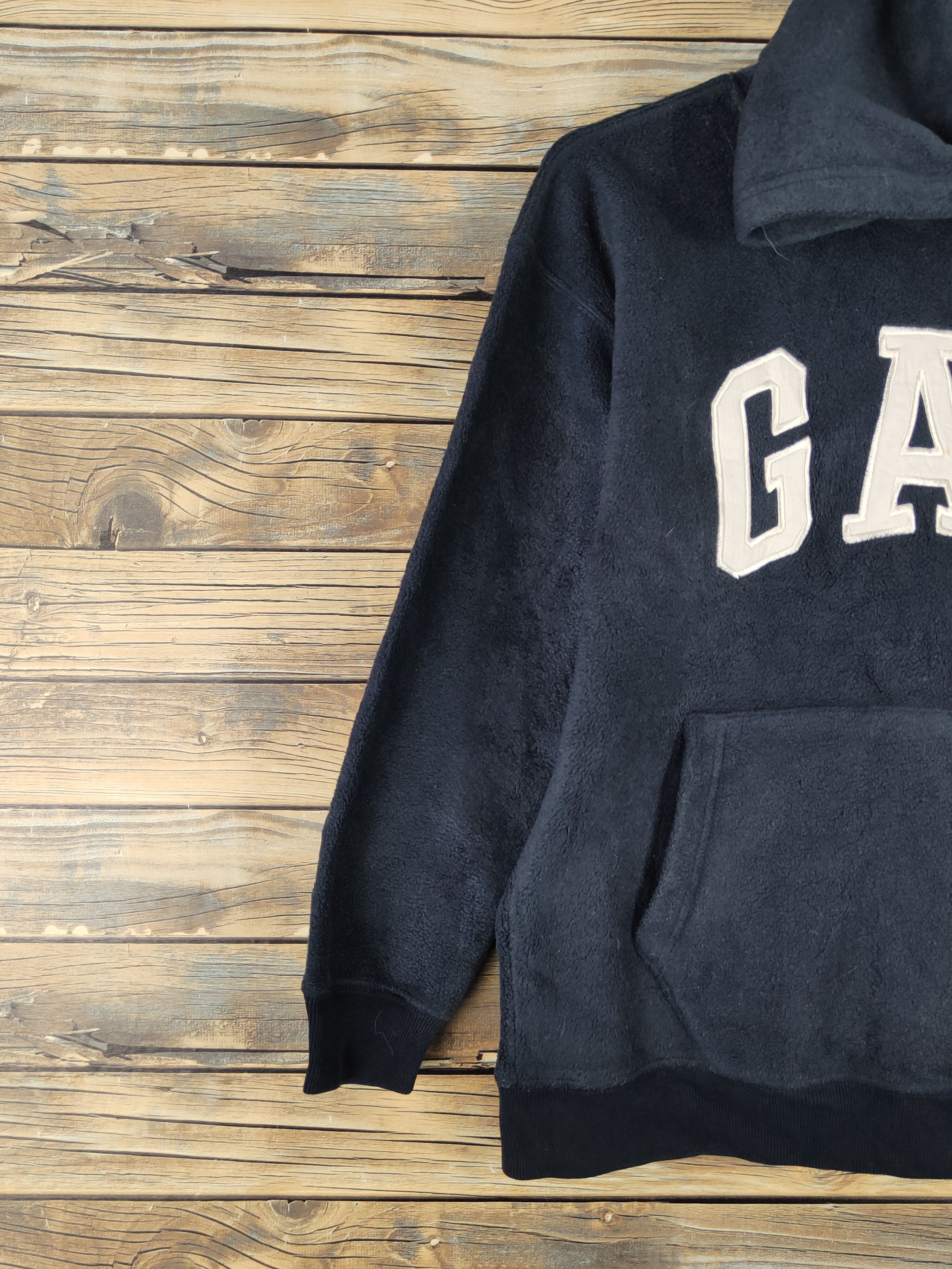 Gap × Vintage Gap for kids Navy Wool Hoodie Sweatshirts #W2142 Size XS / US 0-2 / IT 36-38 - 3 Thumbnail