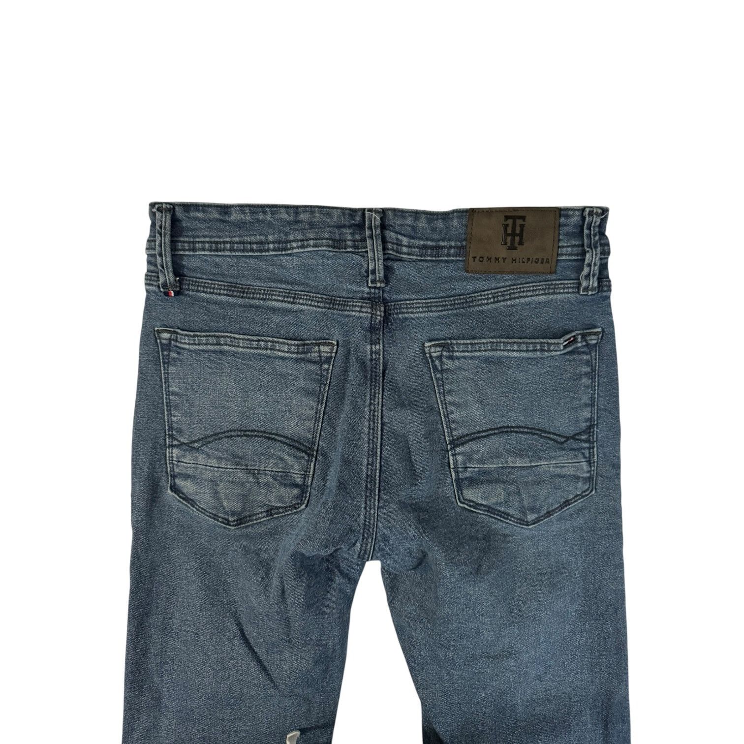 Tommy Hilfiger Tommy Hilfiger Distressed Denim 32 Waist Jeans Straight Leg Size US 32 / EU 48 - 6 Thumbnail
