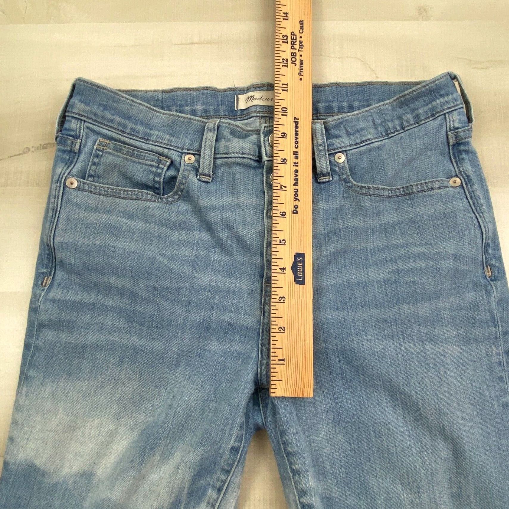 Madewell Madewell Women's Blue High Rise Skinny Crop Jeans 29 Medium Wash Cotton Blend Size 29" - 6 Thumbnail