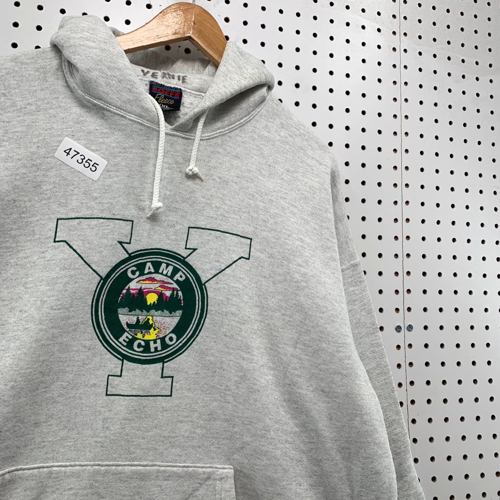 Vintage Vintage Camp Echo Ymca Hoodie Sweatshirt Mens 2XL Gray Fleece Hooded USA Size US XXL / EU 58 / 5 - 6 Thumbnail