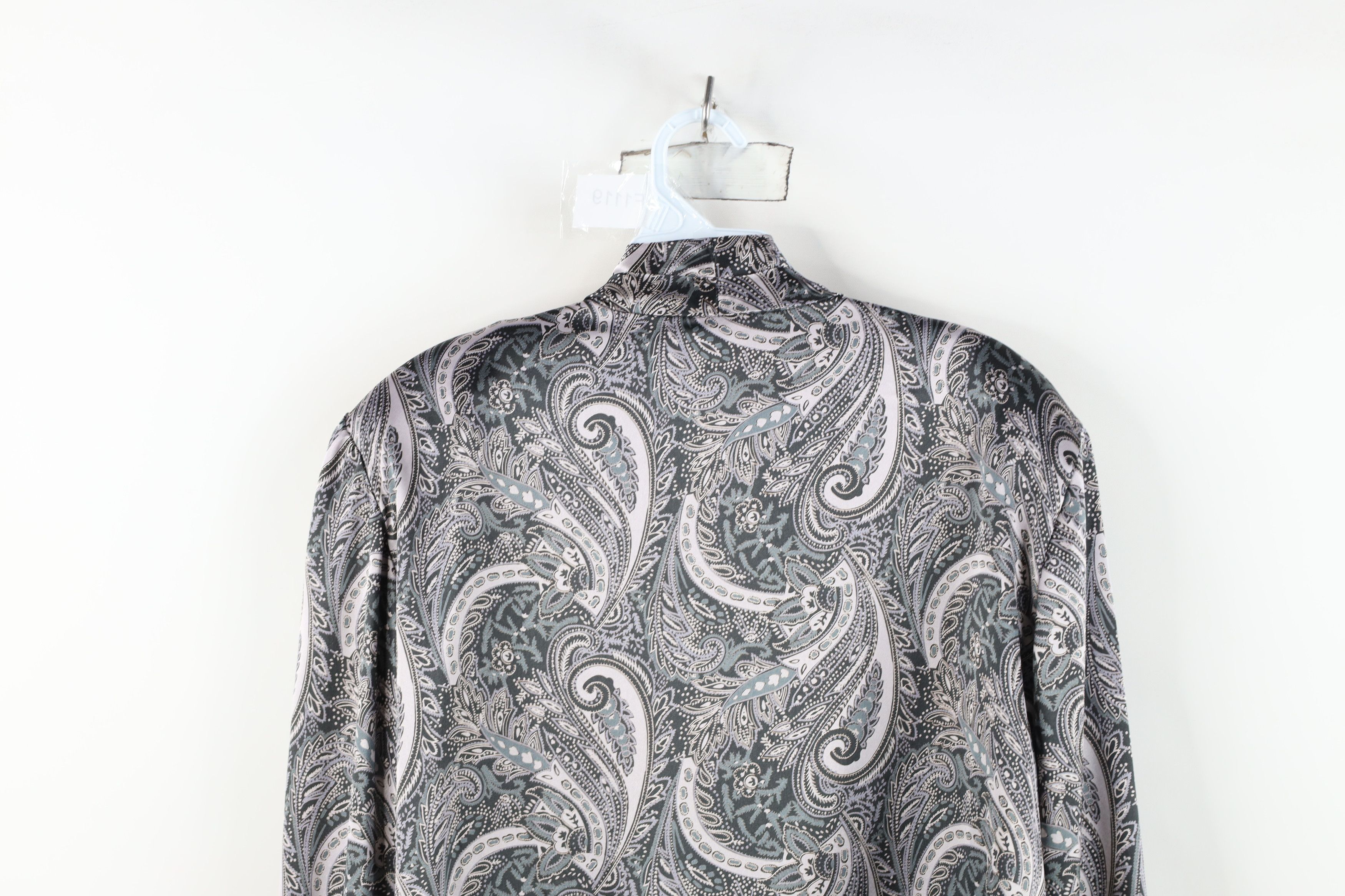 Vintage Vintage 80s 90s Streetwear Paisley Blazer Shirt Jacket USA Size XL / US 12-14 / IT 48-50 - 12 Thumbnail