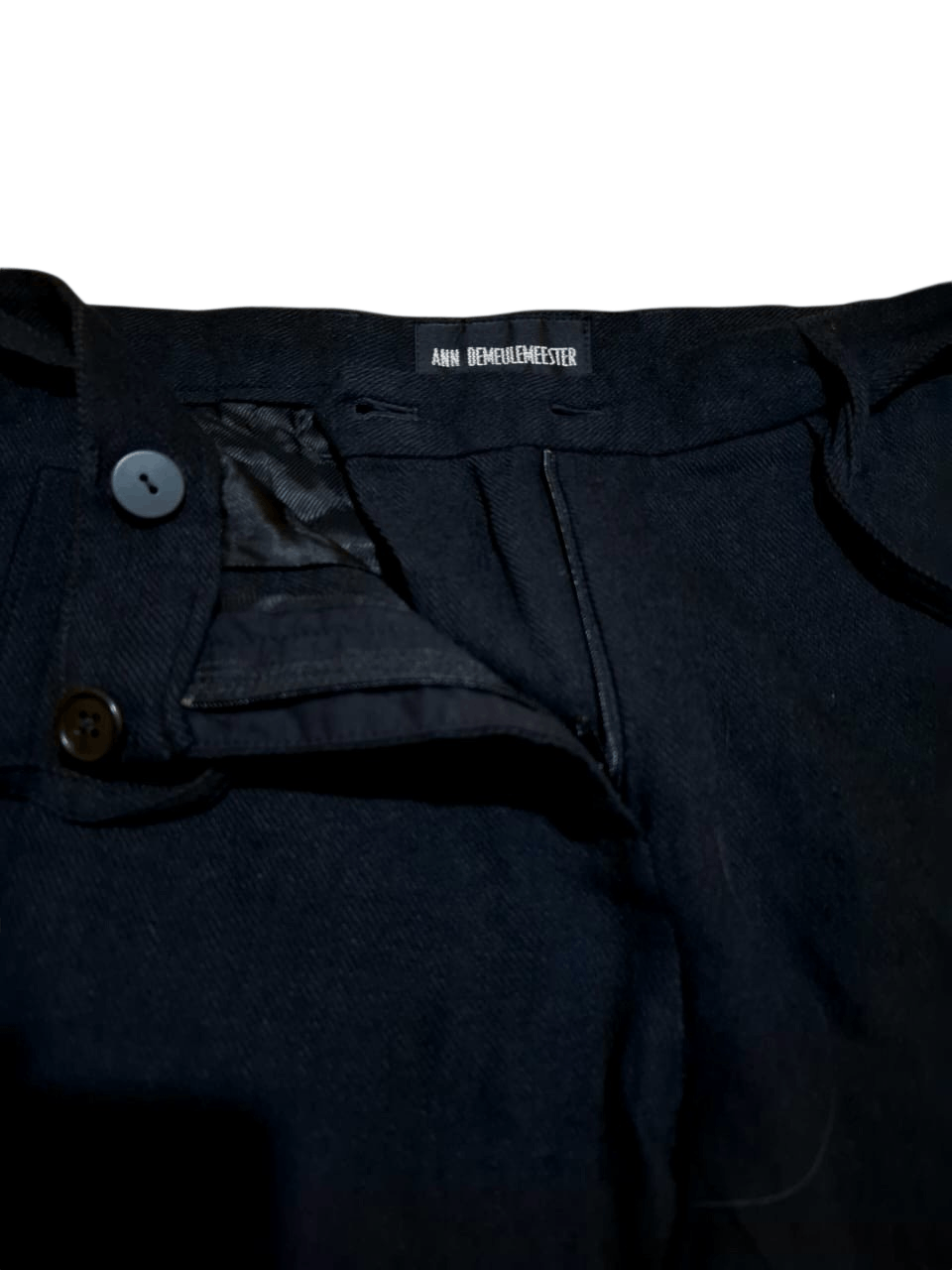Ann Demeulemeester Ann Demeulemeester Belted Wool-Linen Trousers Size 28" / US 6 / IT 42 - 10 Thumbnail