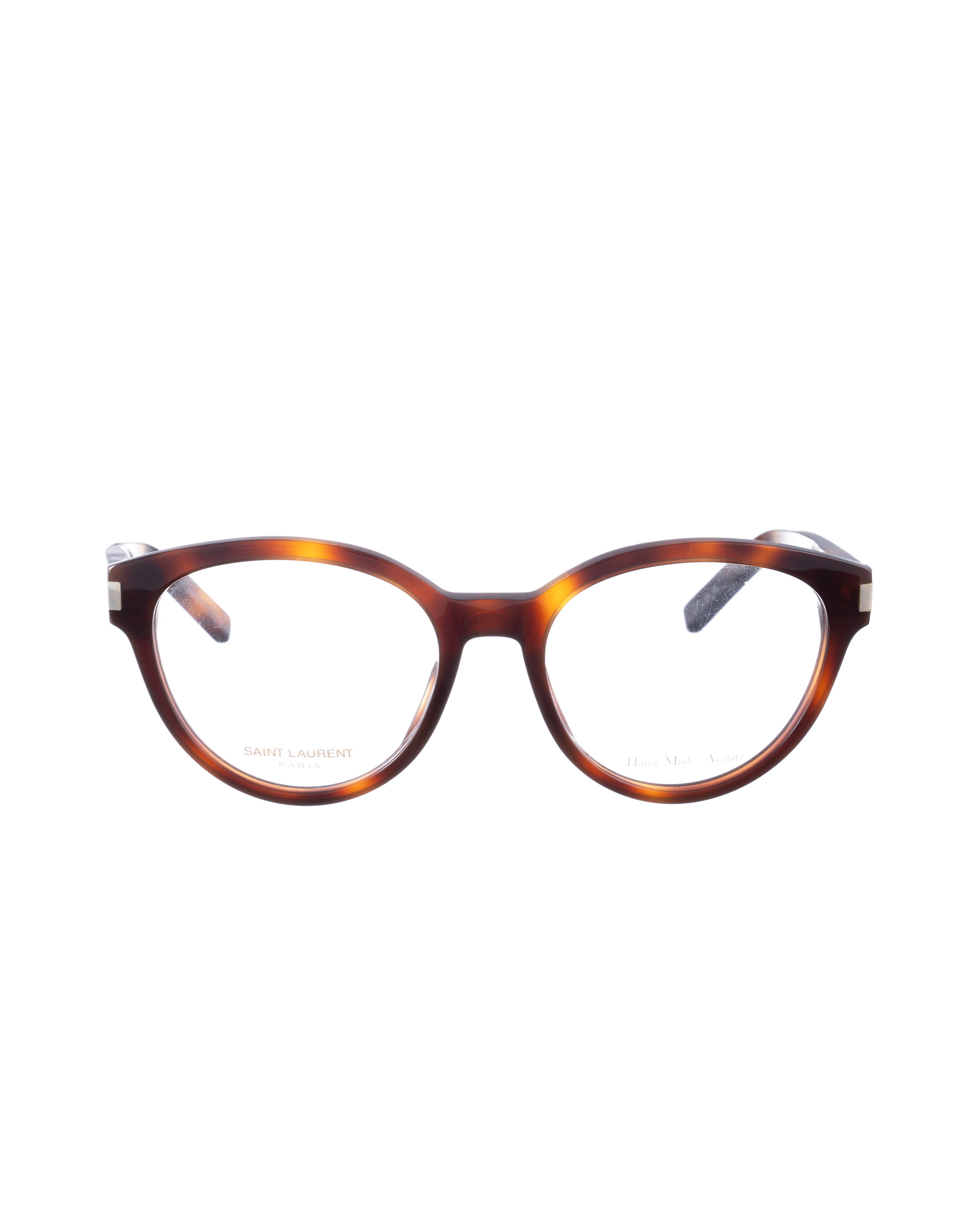 Saint Laurent Paris Saint Laurent 00s Havana Classic Oval Glasses Size ONE SIZE - 2 Thumbnail
