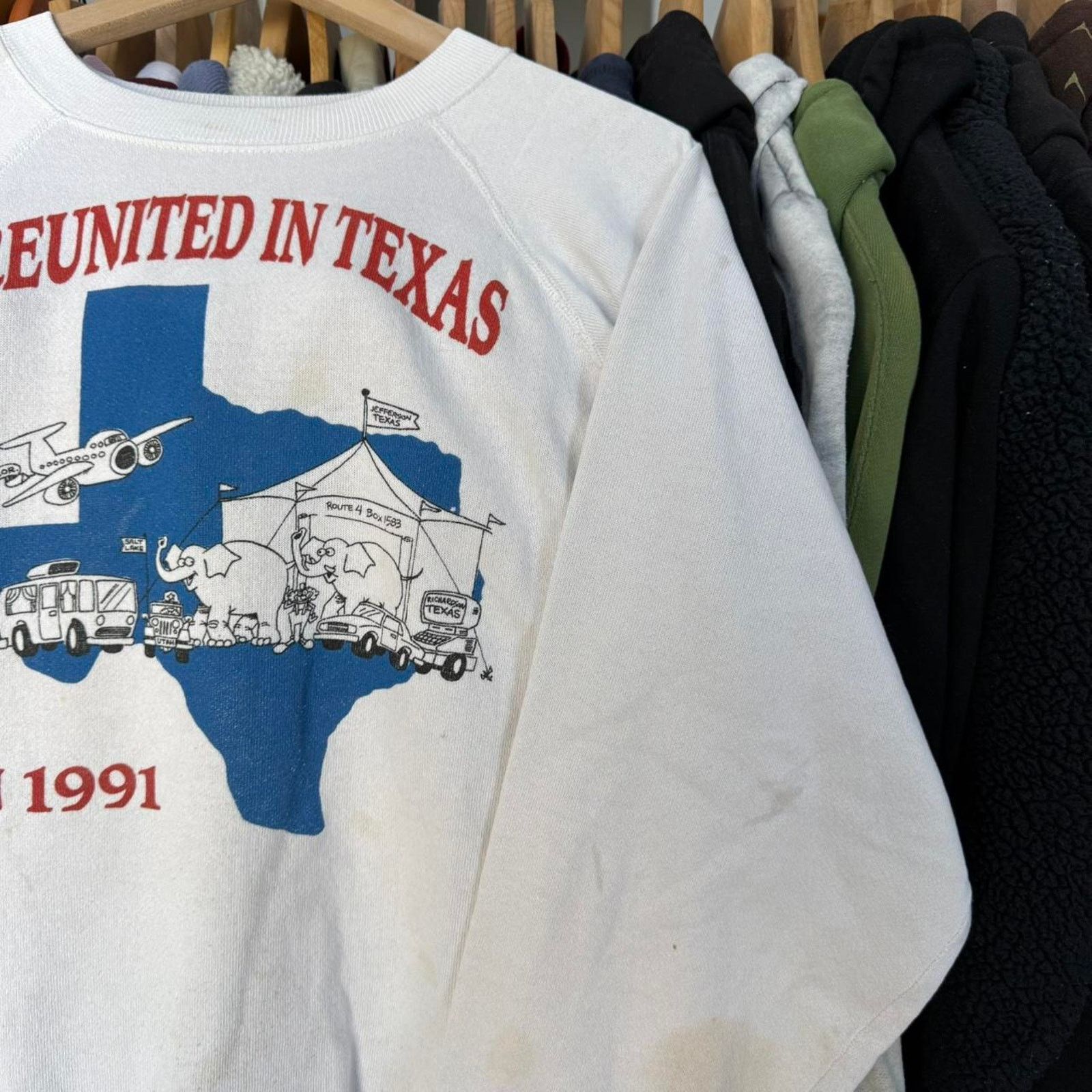 Other Vintage 1991 Reunited in Texas Sweatshirt With Cooil Graphic Size US XL / EU 56 / 4 - 3 Thumbnail