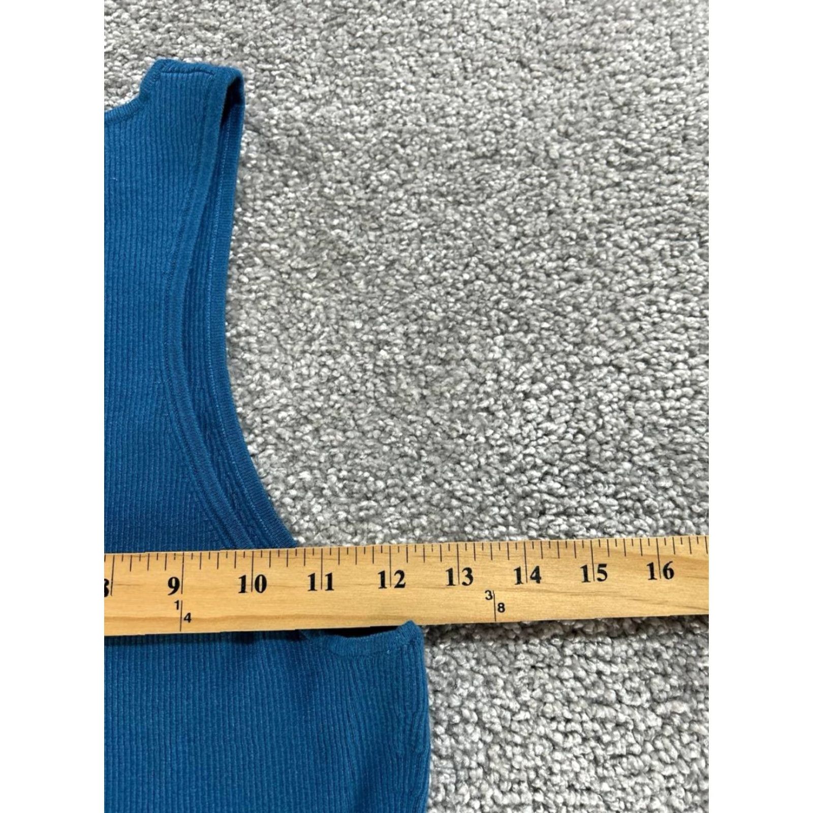 Madewell Madewell Shirt Womens Medium Blue Knit Tank Top Casual Slim Pullover Sleeveless Cotton Knit Size M / US 6-8 / IT 42-44 - 7 Thumbnail