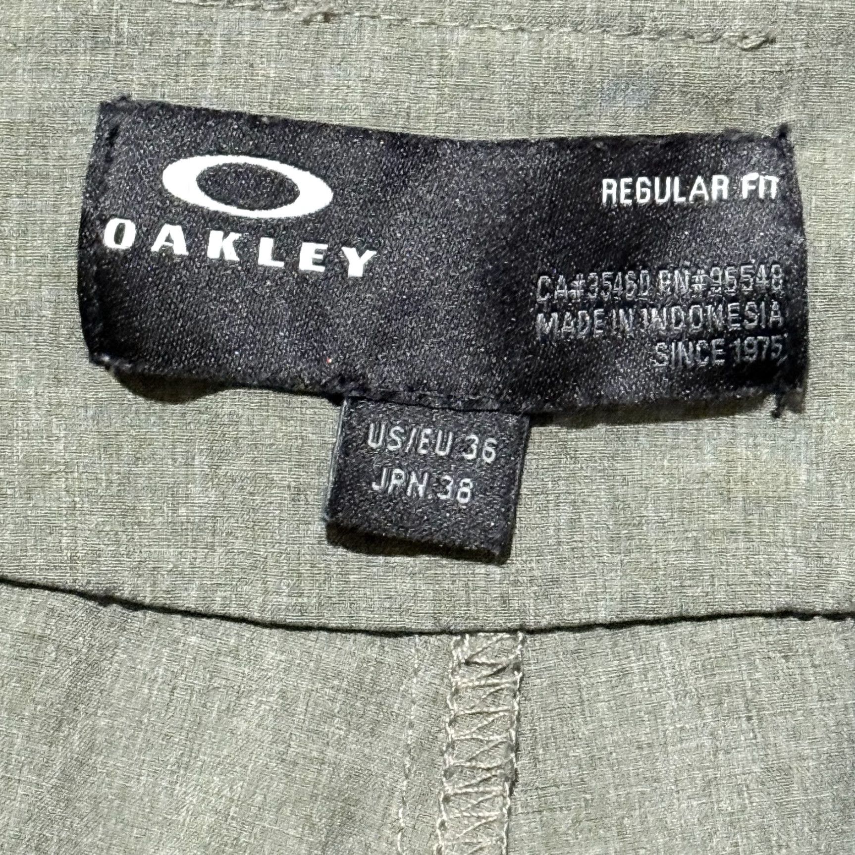 Oakley Oakley Golf Chino Shorts Men's Sage Green Regular Fit 36 VTG Mocked Zip Fly, Shorts, Men, Sage Green, Regular Fit, 36 Size US 36 / EU 52 - 5 Thumbnail