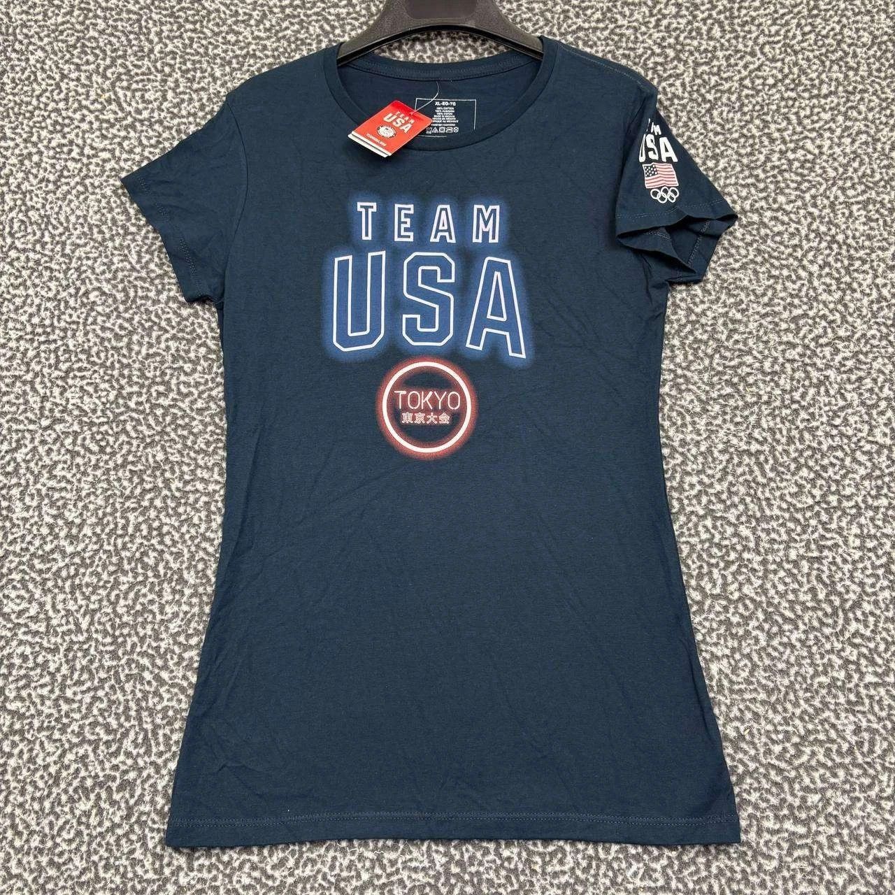 Other Team USA Olympic Shirt Women XL Tokyo Crew Neck Cotton Size XL / US 12-14 / IT 48-50 - 1 Thumbnail