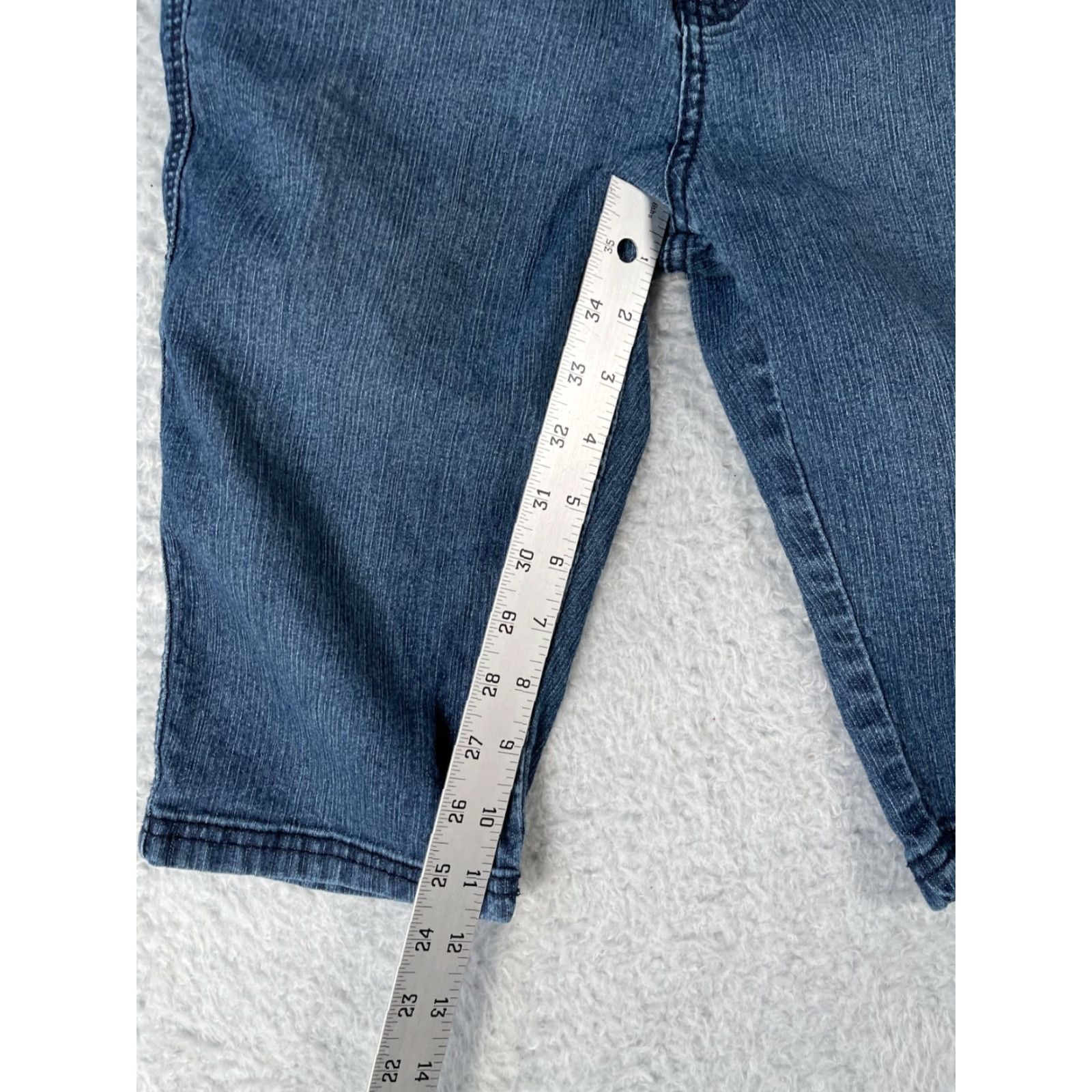 Fubu VINTAGE FUBU Jeans Capri Womens 14 Blue Denim 90s Floral Embroidered Embellished Capris Jeans Womens Size 14 Blue Size 36" / US 14 / IT 50 - 6 Thumbnail