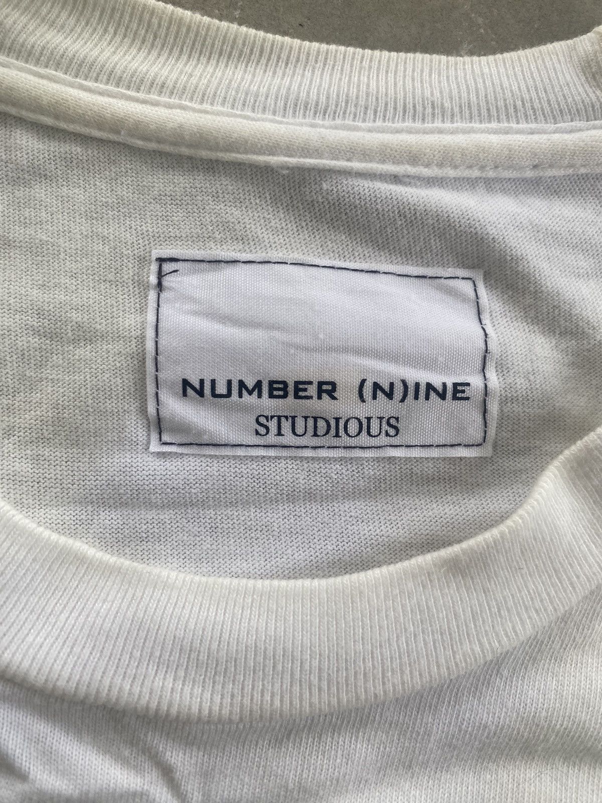 Number (N)ine × STUDIOUS × Vintage NUMBER (N)INE STUDIOUS ANTI WORL TEE Size US M / EU 48-50 / 2 - 3 Thumbnail