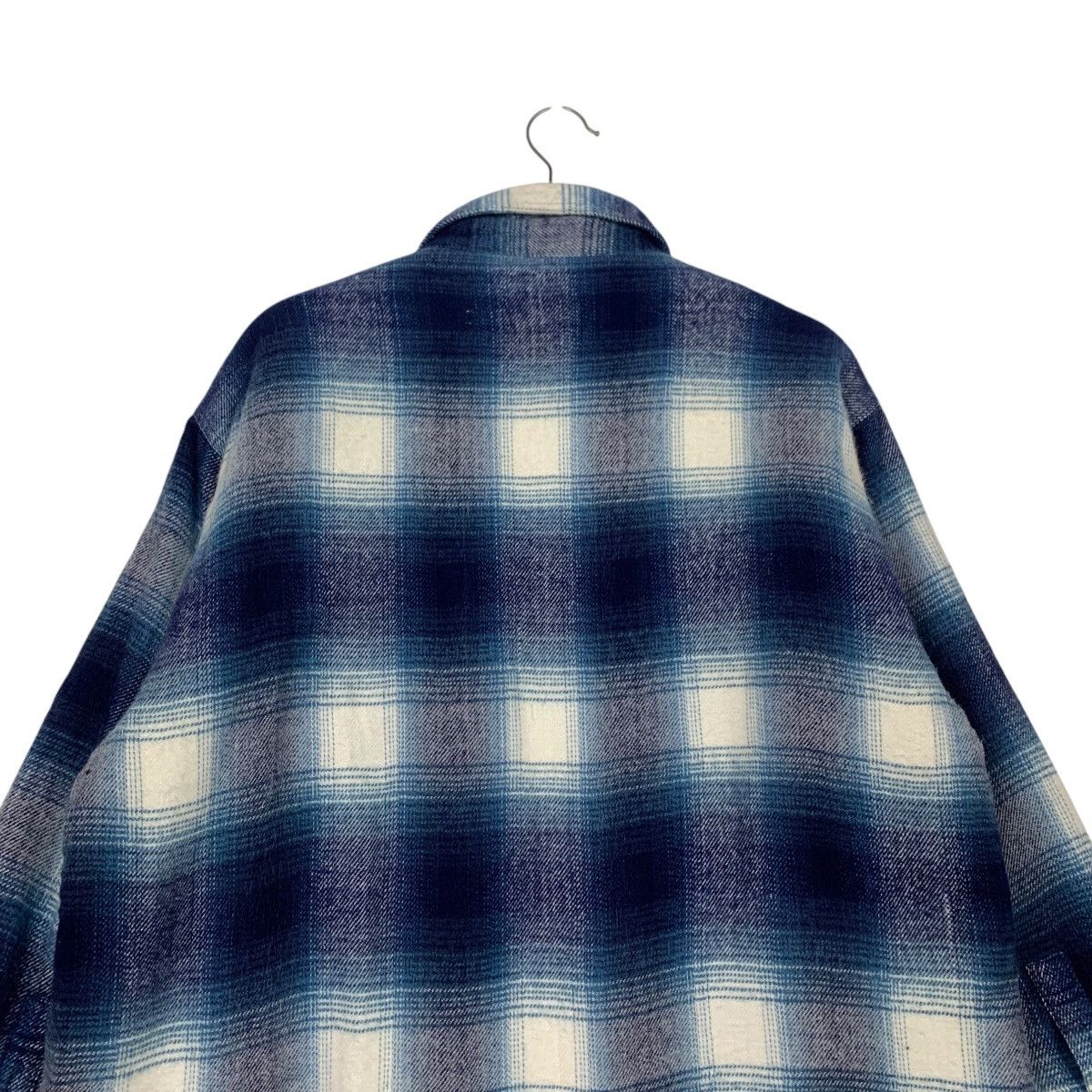 Flannel HILL CROP Shadow Plaid Fleece Lined Flannel Jacket #2187-C97 Size US L / EU 52-54 / 3 - 17 Thumbnail