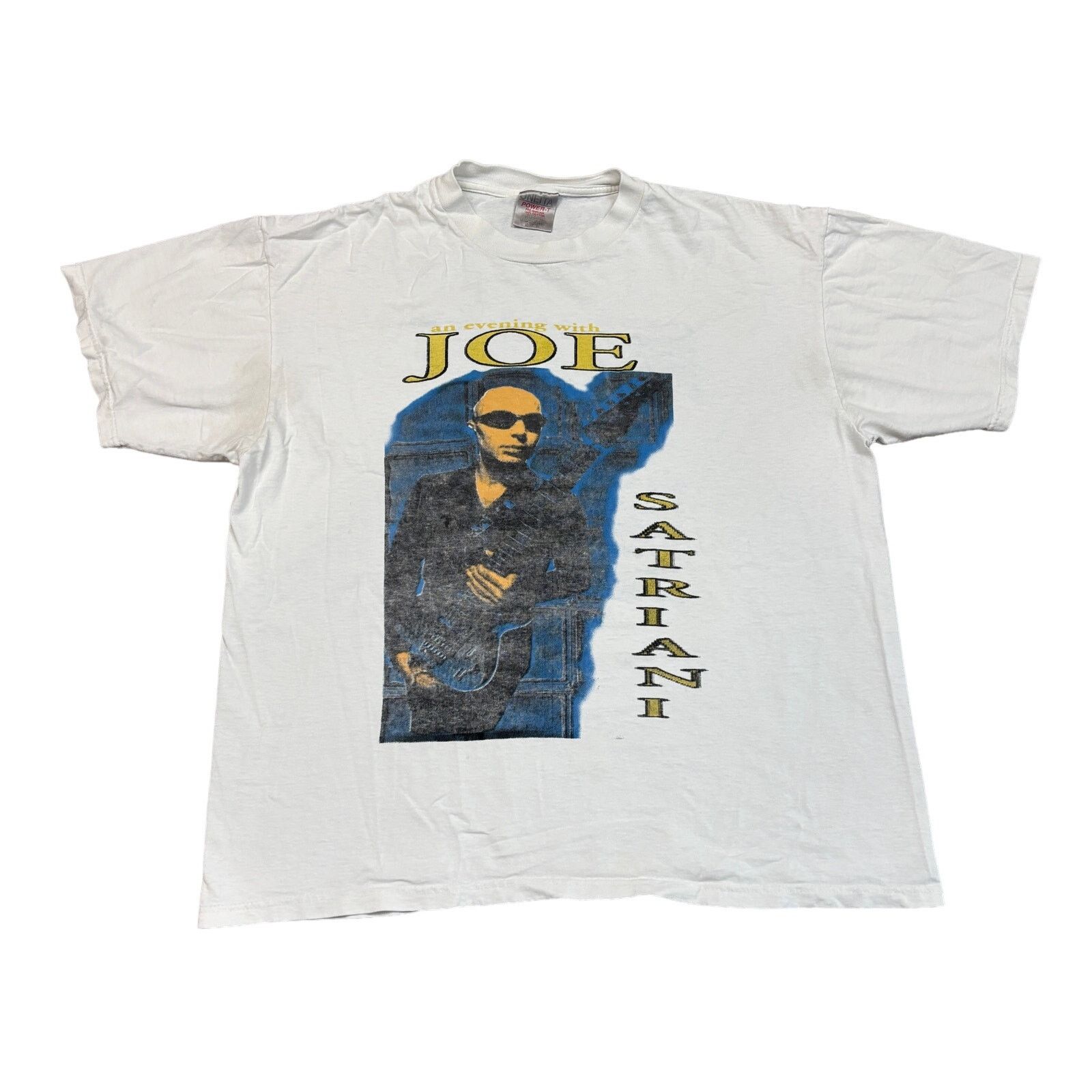 Band Tees × Vintage Rare Vintage Joe Satriani Stu Hamm Jeff Campitelli Shirt XL. Size US XL / EU 56 / 4 - 1 Thumbnail