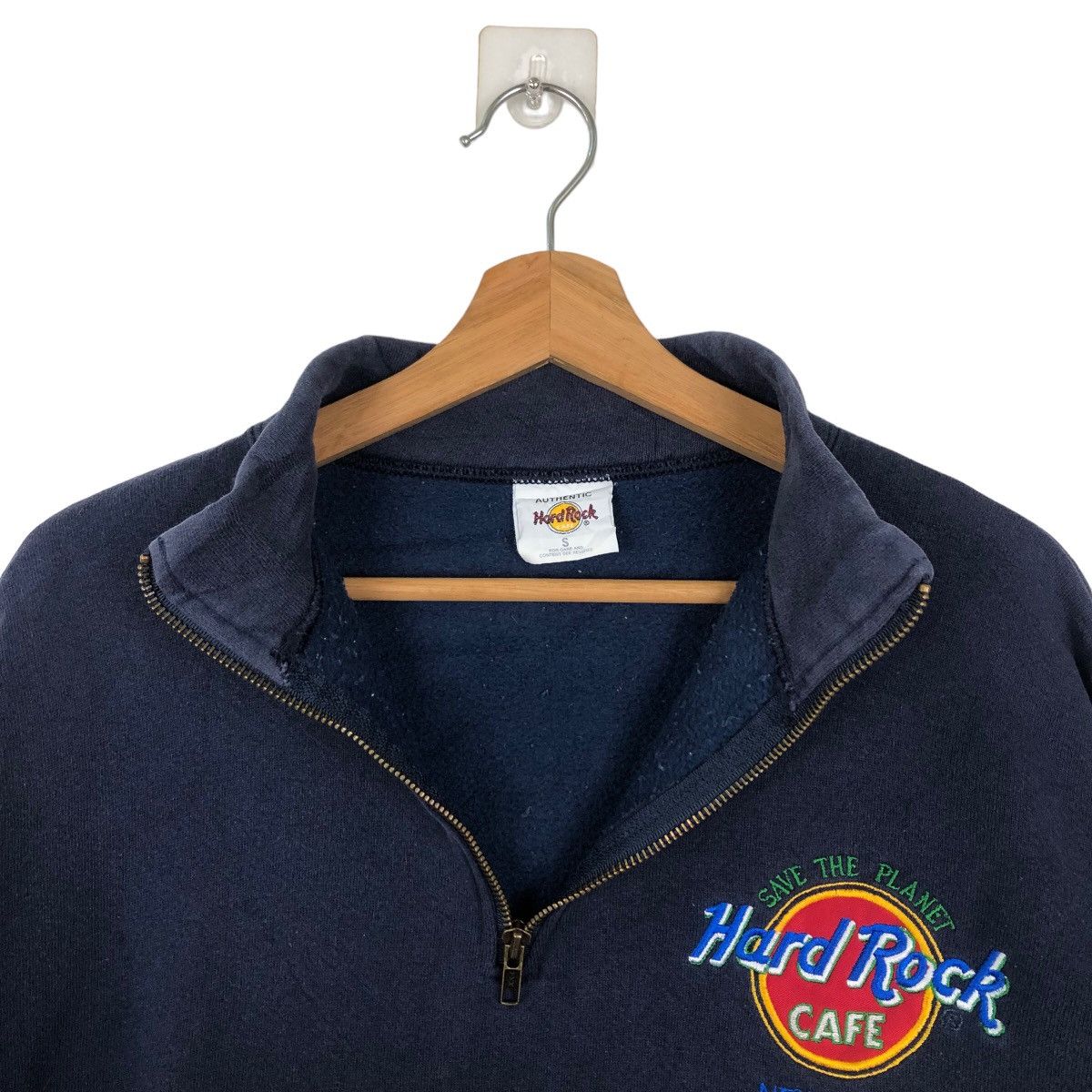 Hard Rock Cafe VINTAGE HARD ROCK CAFE NEW YORK FLEECE ANORAK JACKET Size US S / EU 44-46 / 1 - 8 Thumbnail