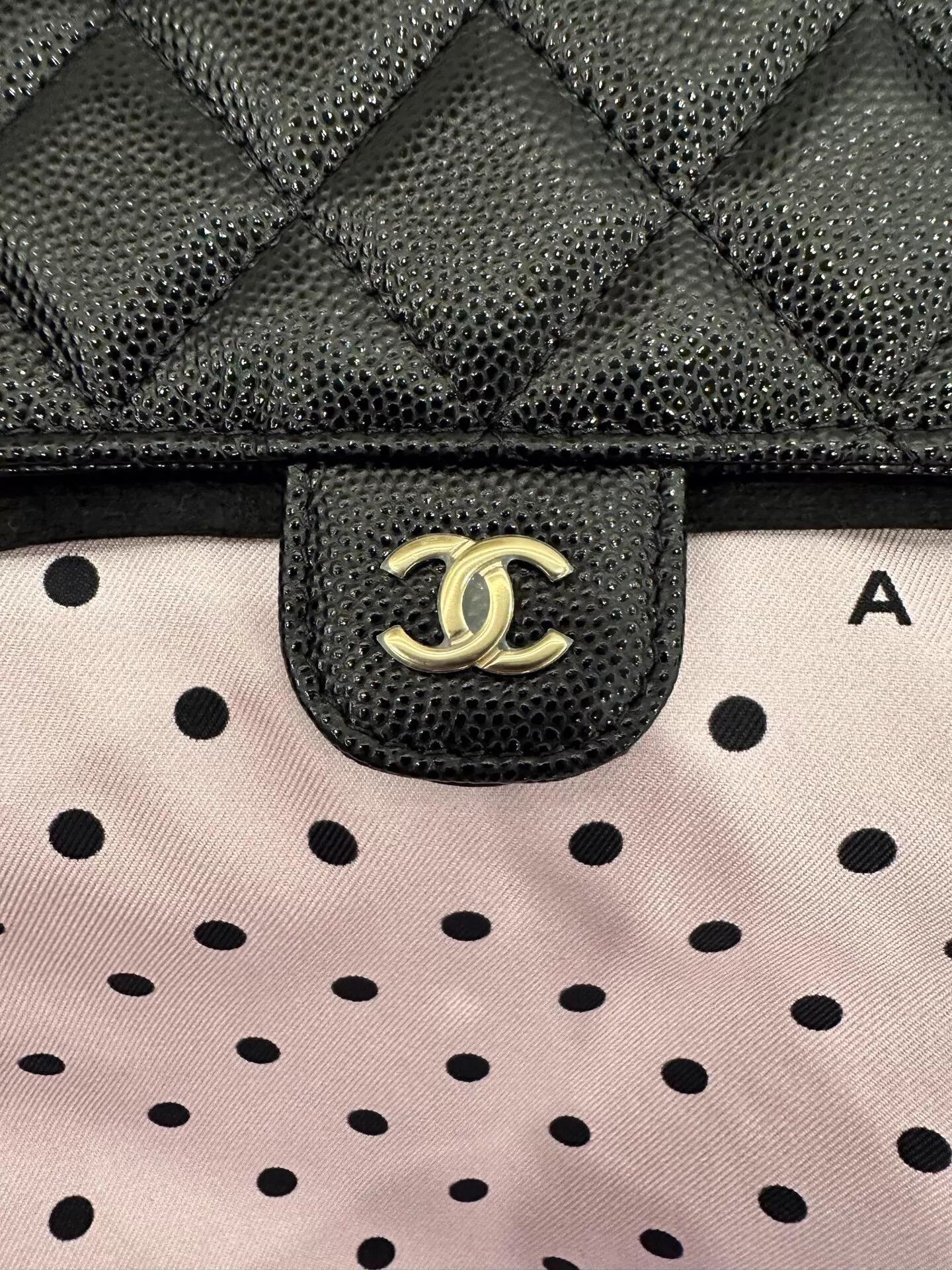 Chanel Chanel Pink Canvas Polka Dot Logo 2-in-1 Tote New Chip Size ONE SIZE - 4 Thumbnail