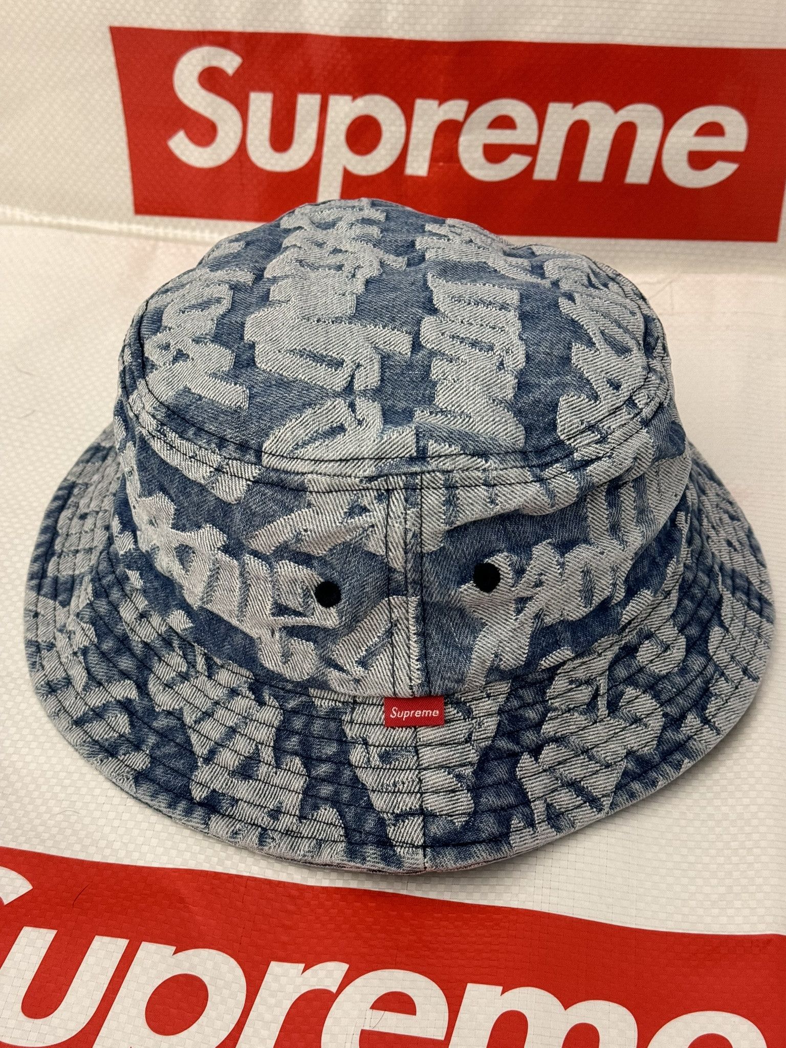supreme Fat Tip Jacquard Denim Crusher シュプリーム ファット