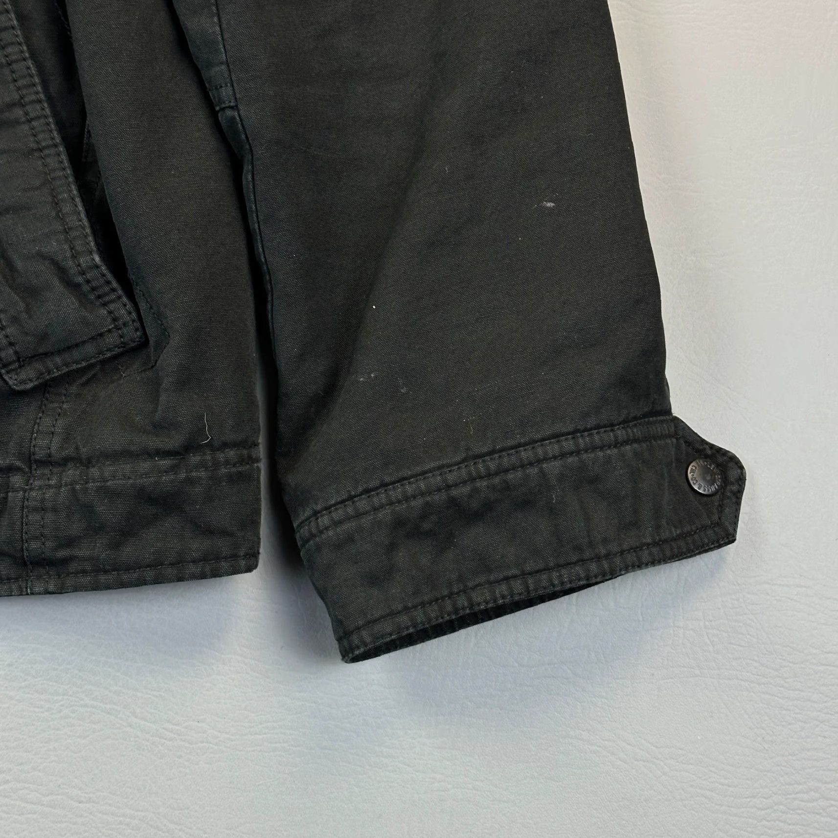 Levi's Levi's Jacket Mens Large Black Denim Full Zip SnapnSherpa Lined Trucker Outdoor - Classic, Biker, USA, 90s? Size US L / EU 52-54 / 3 - 2 Thumbnail