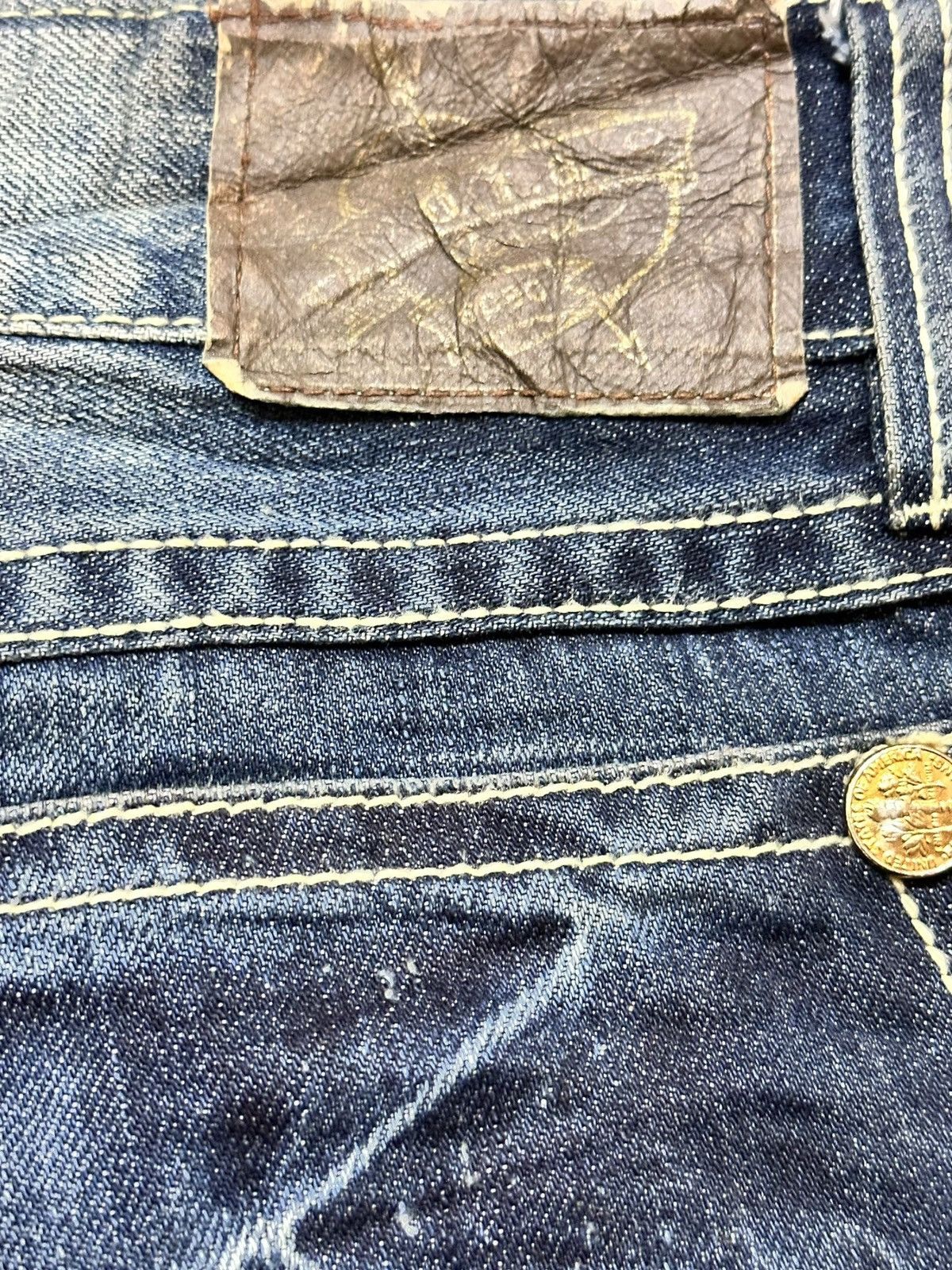 Diane von Furstenberg Vintage D.I.A Flare Mudwash Ripped Distressed Denim Size US 28 / EU 44 - 8 Thumbnail