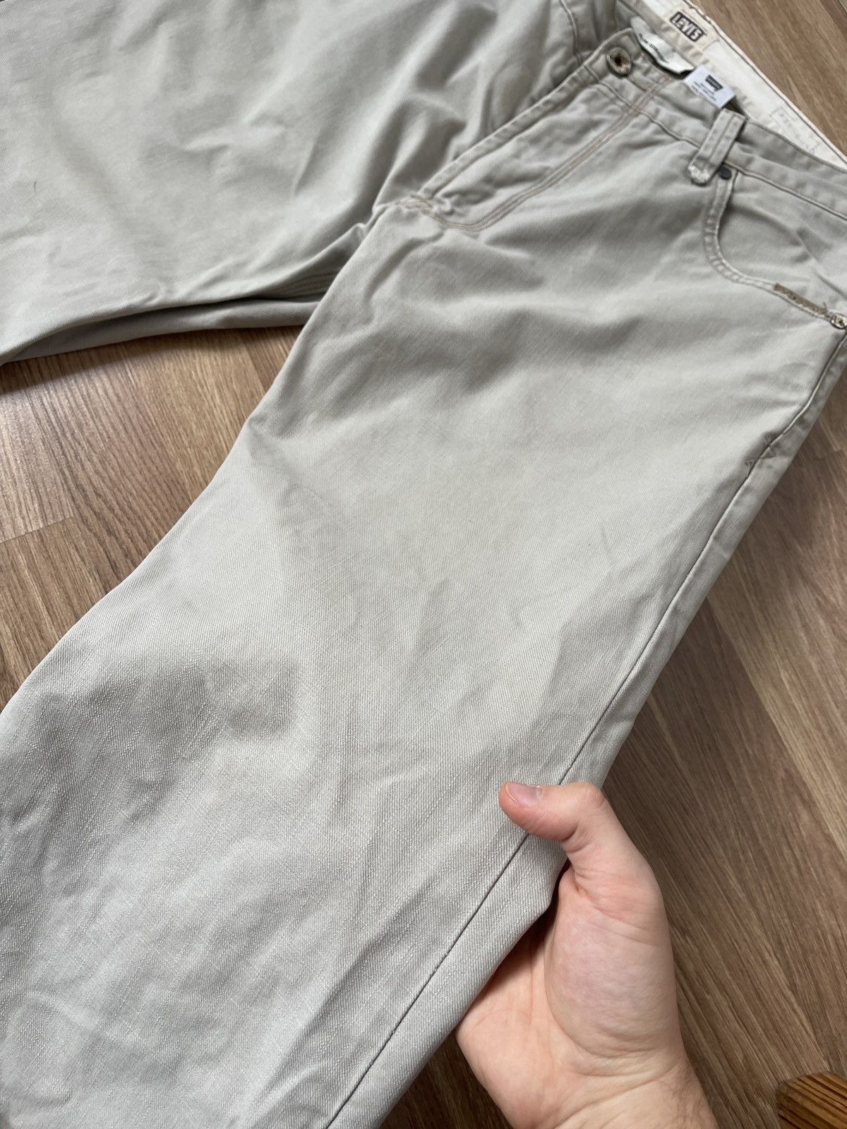 Levi's Vintage Clothing Levi’s LVC Tab Twills Beige Jeans 36x32 Size US 36 / EU 52 - 11 Thumbnail
