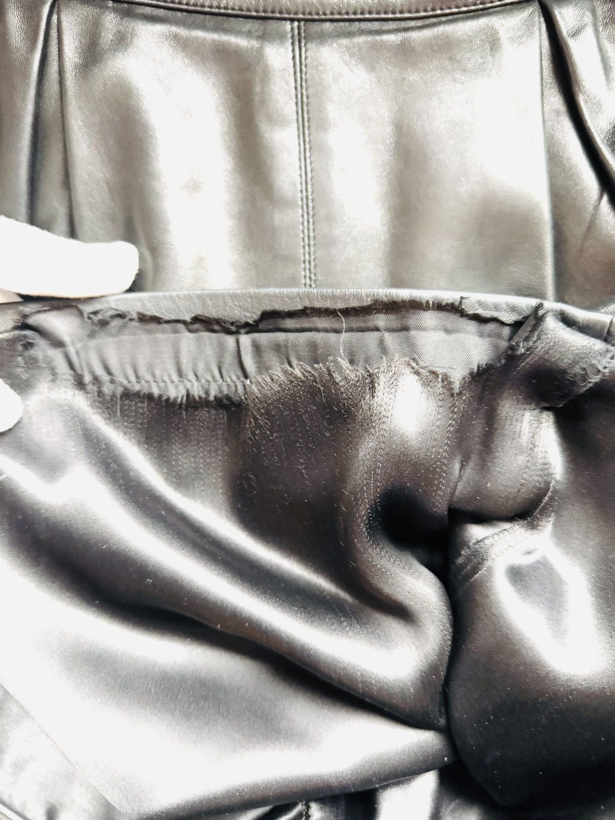 Yves Saint Laurent Vintage Yves Saint Laurent Rive Gauche Leather mini skirt Size 26" / US 2 / IT 38 - 10 Thumbnail
