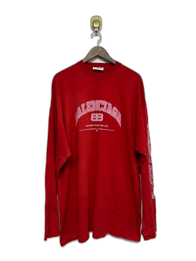 Balenciaga Balenciaga Distressed Scissors Long Sleeve Size US M / EU 48-50 / 2 - 1 Thumbnail