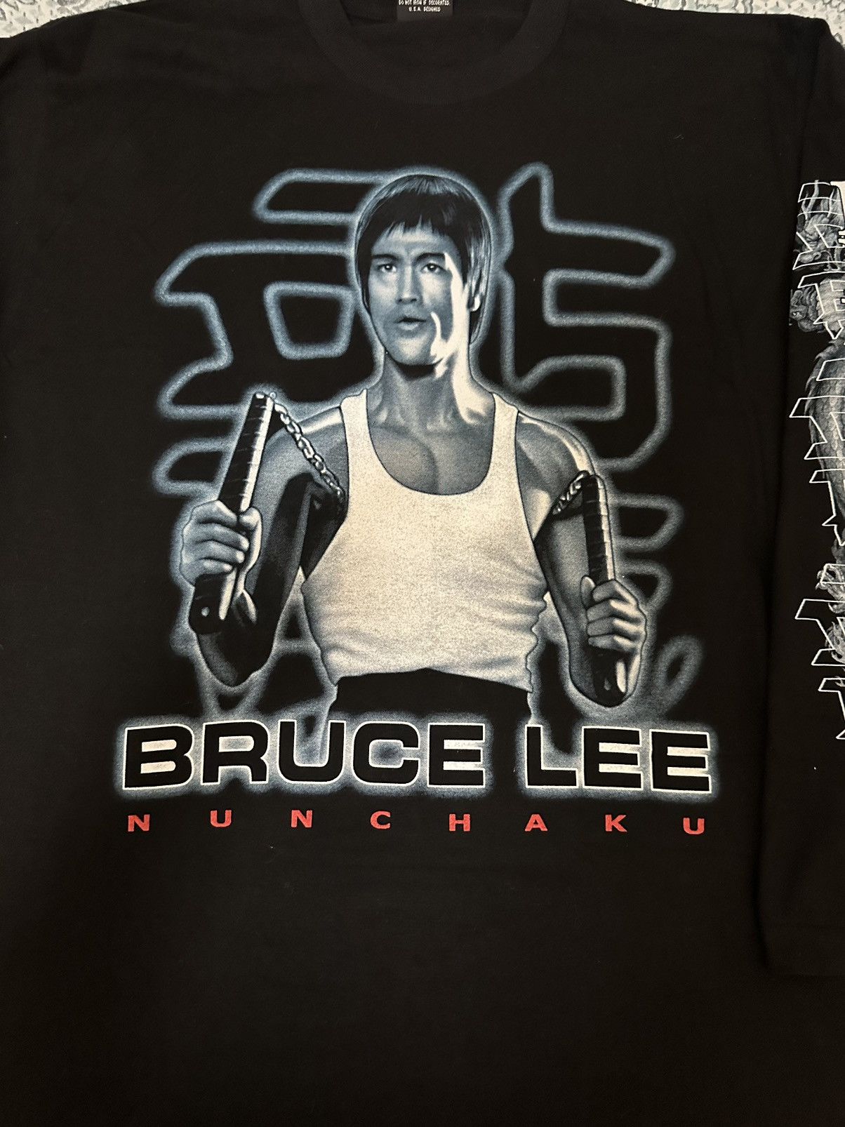 Vintage Vintage 90s single stitch Bruce Lee the dragon long sleeve Size US XL / EU 56 / 4 - 7 Thumbnail