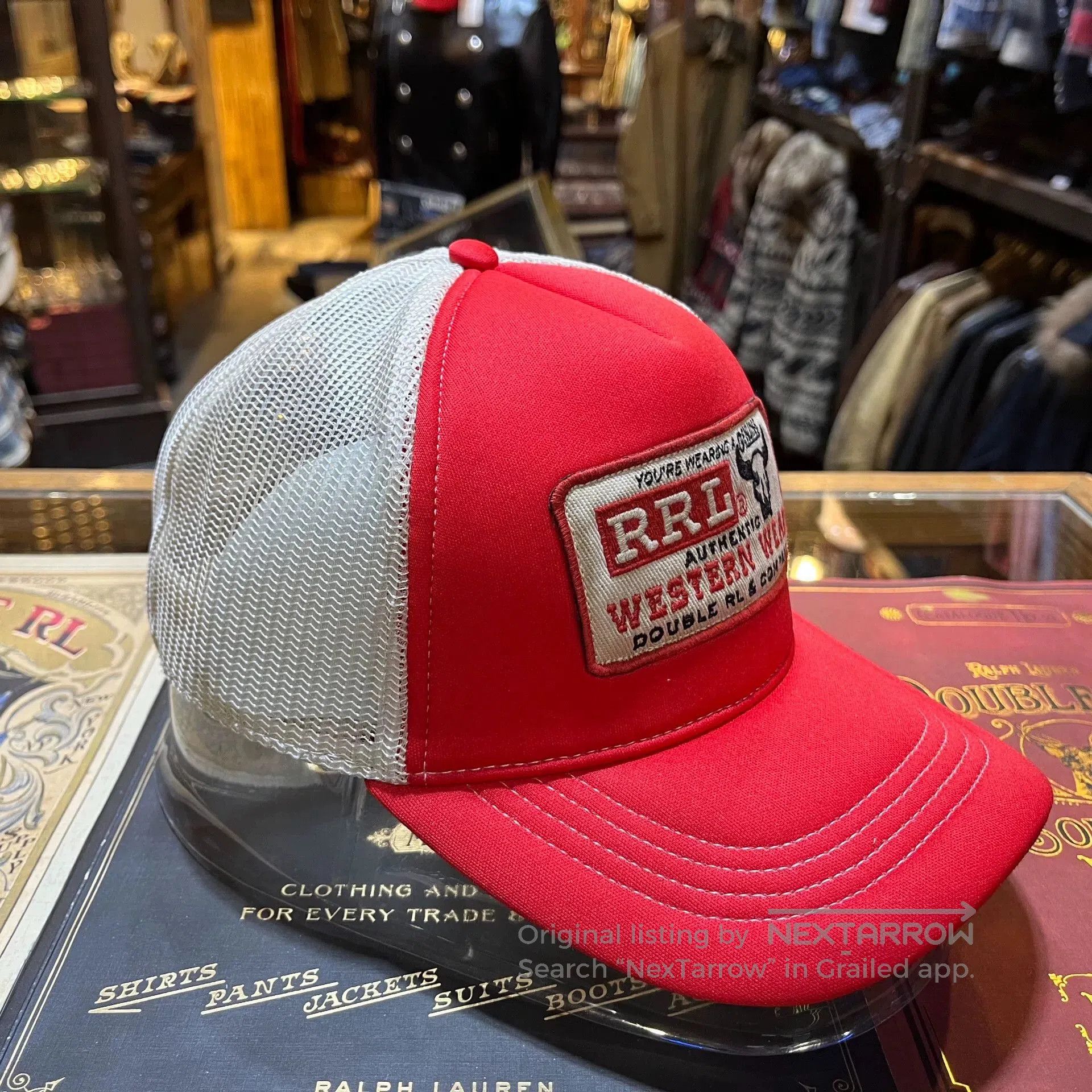 RRL Ralph Lauren RRL Distressed Bull Baseball Cap. Size ONE SIZE - 2 Thumbnail