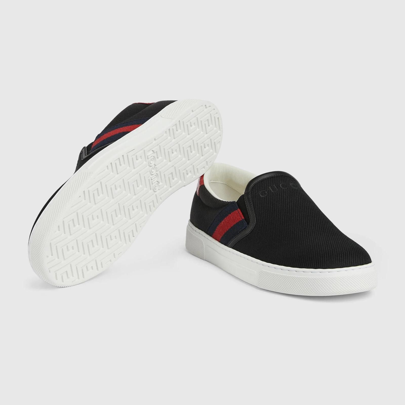 Gucci Gucci Ace Web Slip On Sneakers Size US 6 / EU 39 - 4 Thumbnail