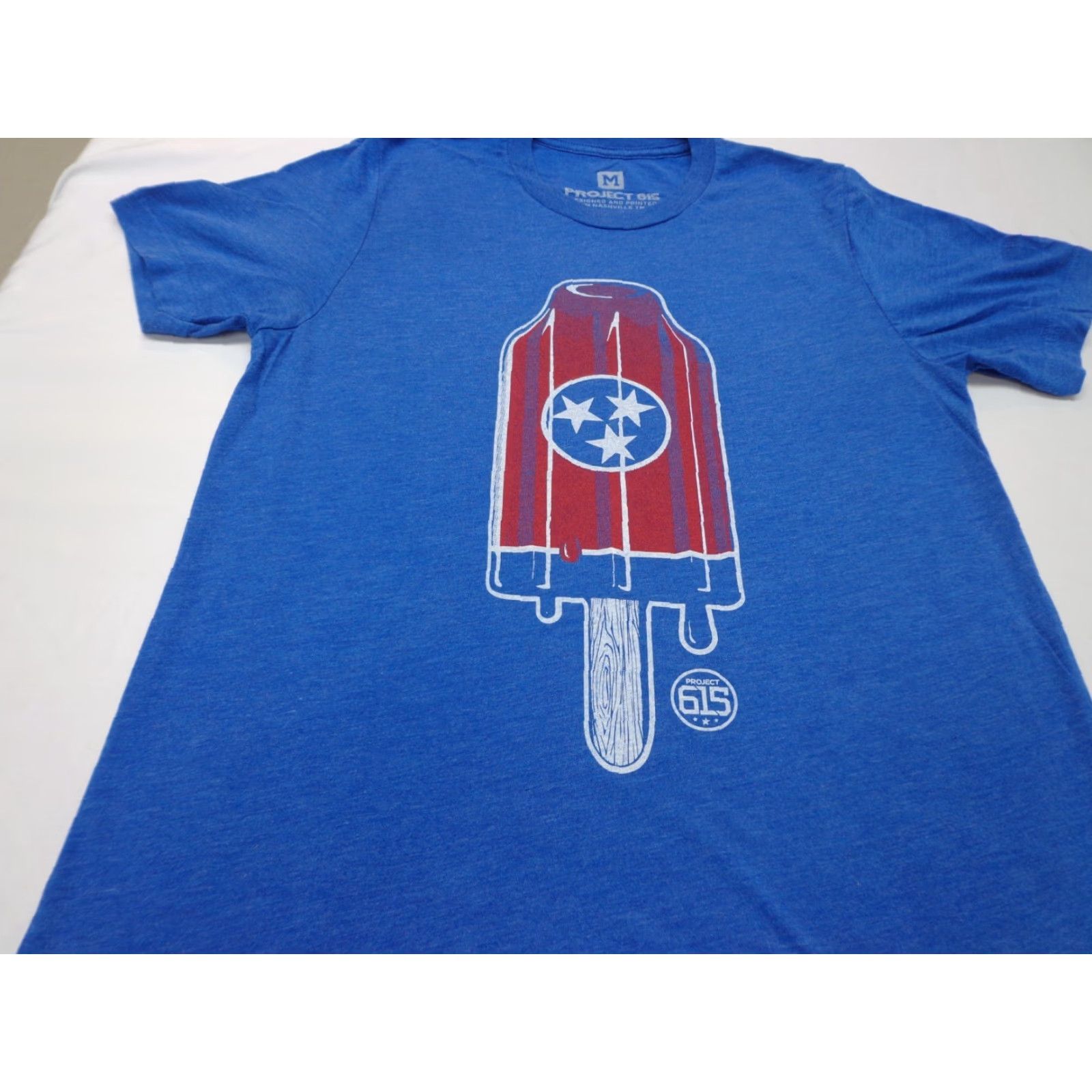 Y/Project Project 615 Popsicle with Tennessee Tri Star Graphic T Shirt M Blue Unisex Adults Size US M / EU 48-50 / 2 - 2 Thumbnail