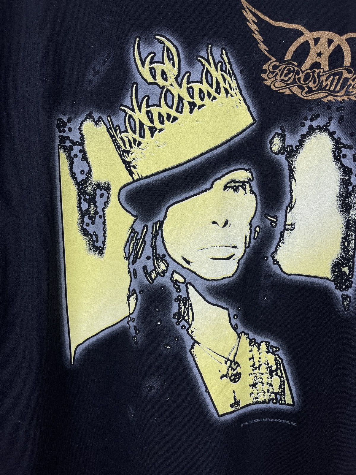 Band Tees Giant vintage 1997 Aerosmith Svengali merch band tee shirt Size US XL / EU 56 / 4 - 7 Thumbnail