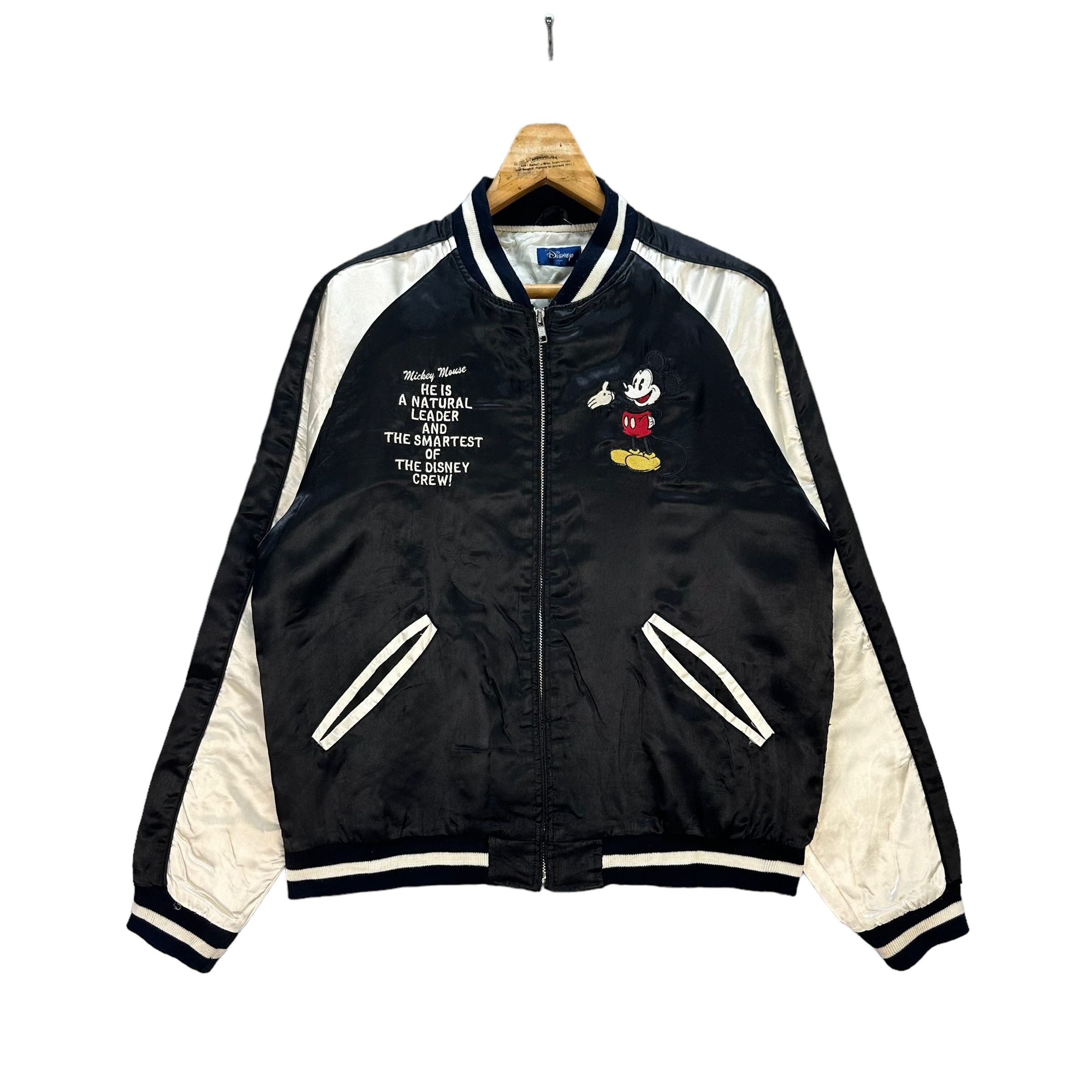 Disney DISNEY MICKEY MOUSE EMBROIDERY LOGO BOMBER JACKET #8375-006 Size US L / EU 52-54 / 3 - 3 Thumbnail