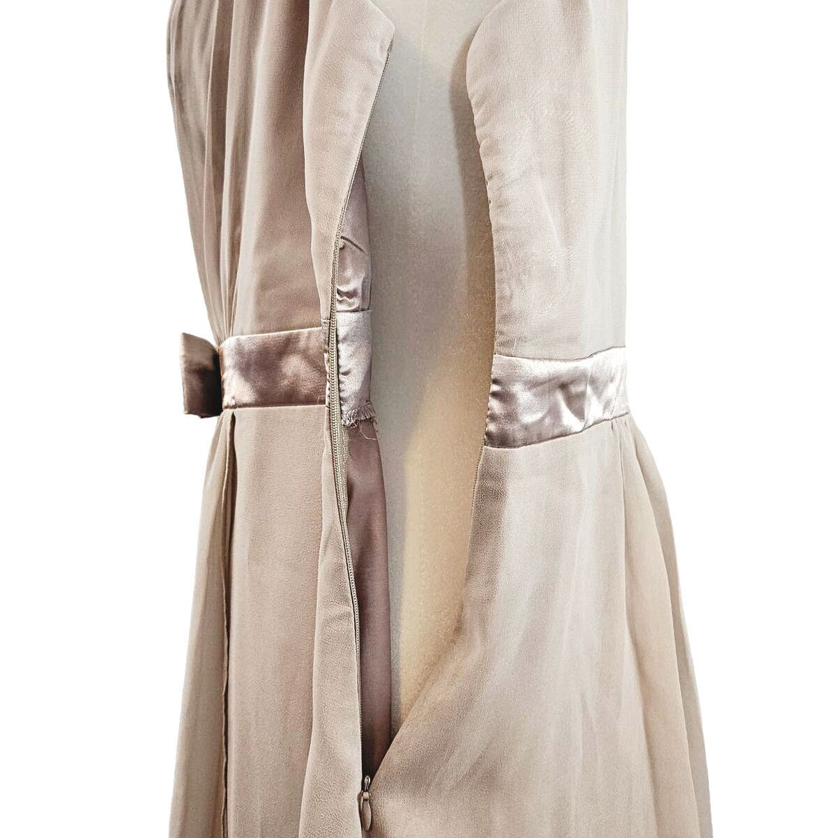 Other Alisa Pan Rhinestone Satin Waist Dress Sz. 14 Champagne Size XL / US 12-14 / IT 48-50 - 8 Thumbnail