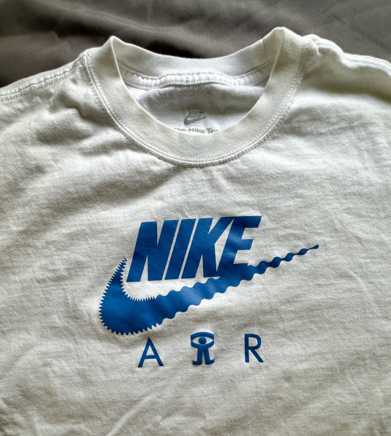 Nike White Nike Tee Size US M / EU 48-50 / 2 - 2 Thumbnail